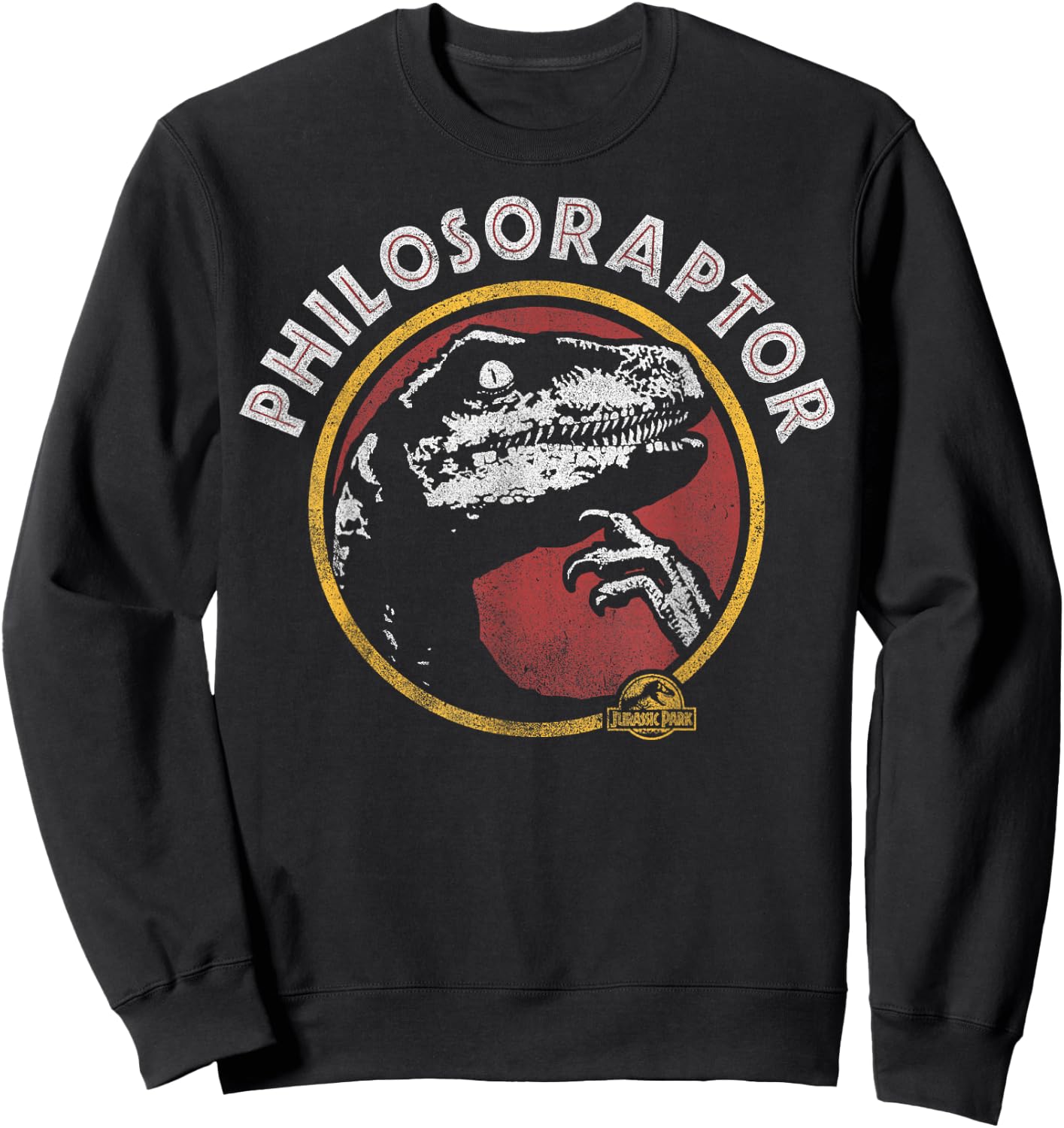 Jurassic Park Humor - Classic Fit, , Short Sleeve, Adult, Black Sweatshirt - Sweatshirt | Black