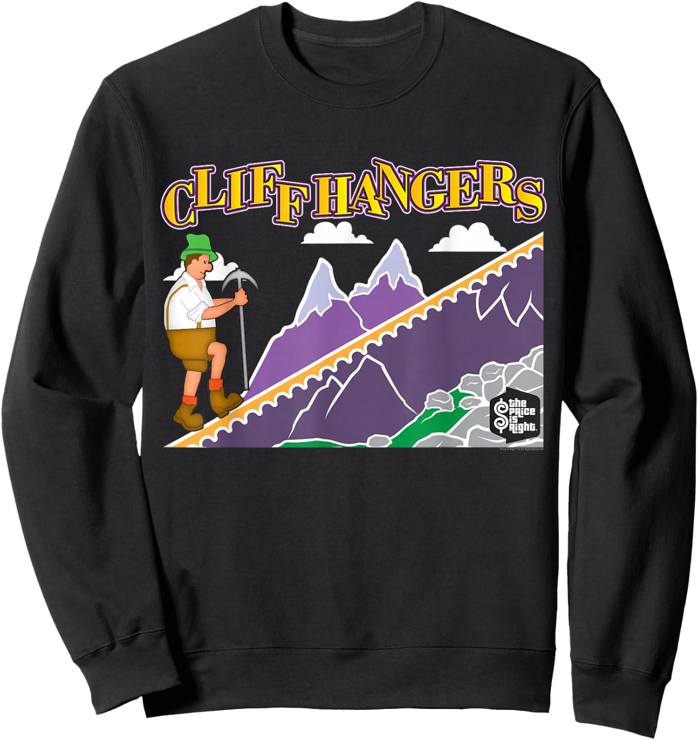 Price is Right Cliff Hangers Sweatshirt - Sweatshirt | Black