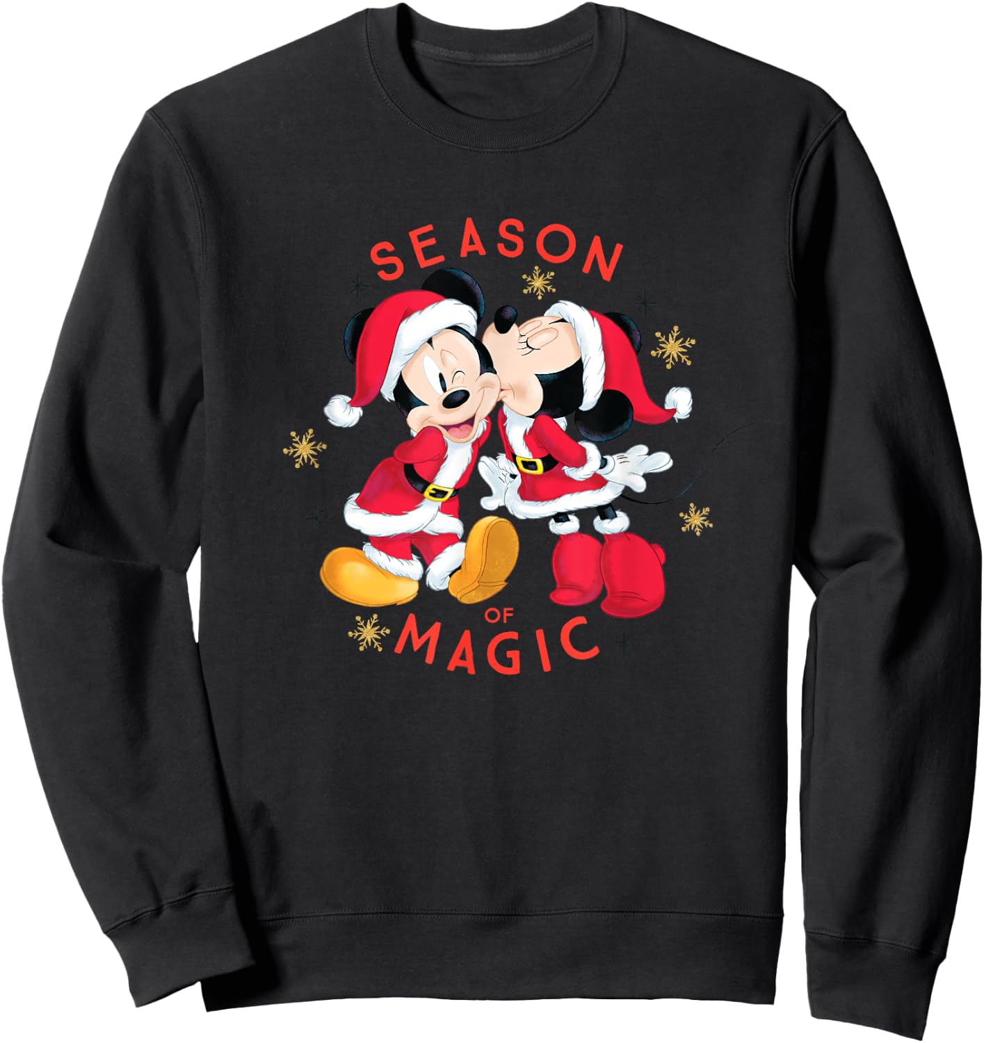 Disney Santa Mickey and Minnie Season of Magic Sweatshirt - Sweatshirt | Black