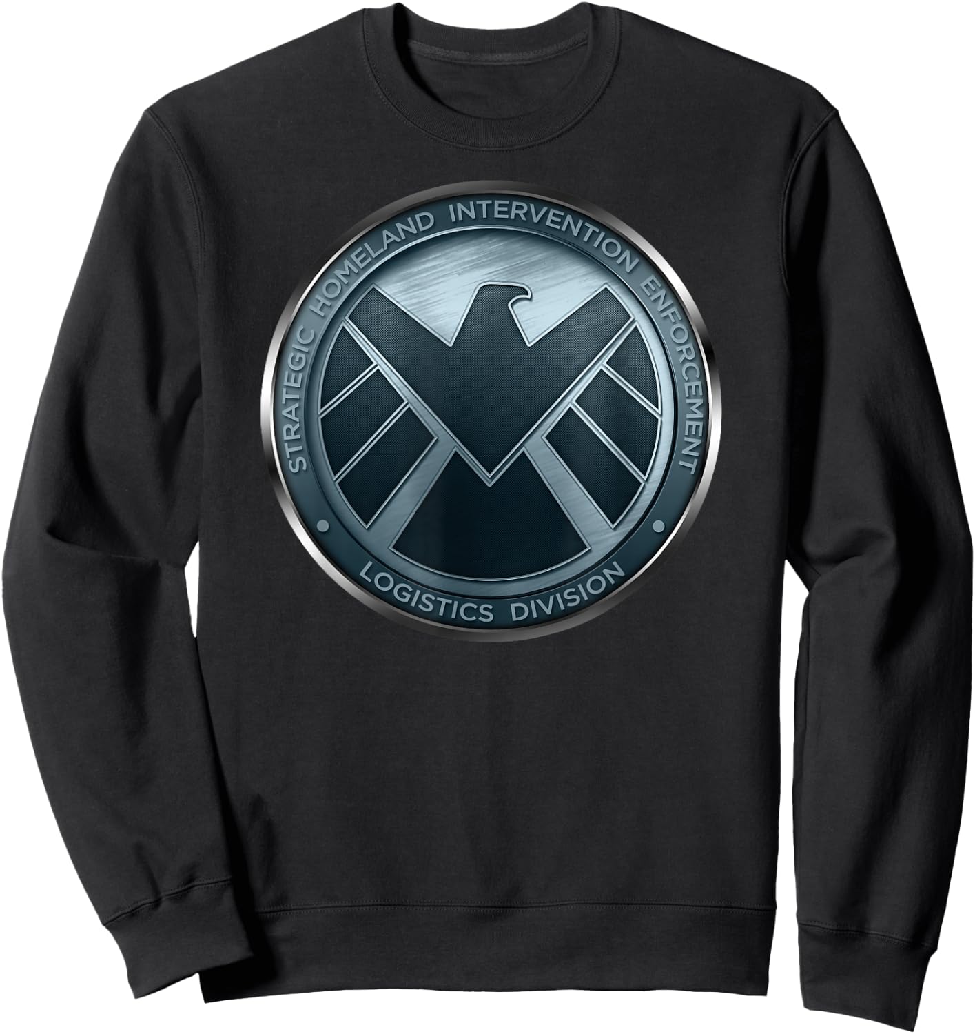 Marvel Agents of S.H.I.E.L.D. Eagle Shimmer Badge Sweatshirt - Sweatshirt | Black