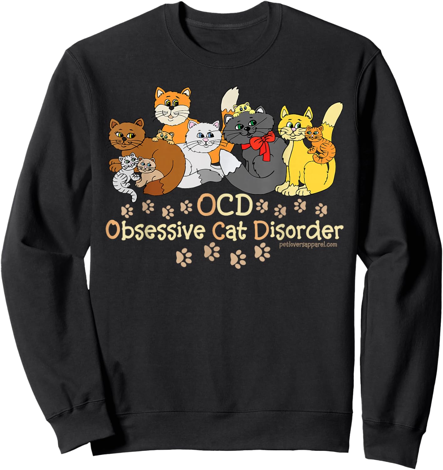 OCD Cat Disorder Sweatshirt - Sweatshirt | Black