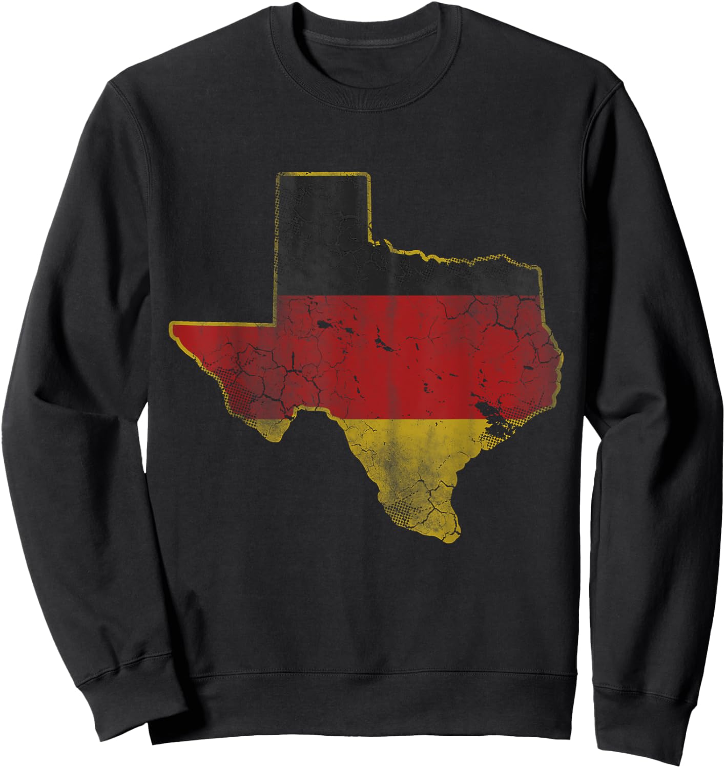 Texas German American Flag Texan Germany Deutschland Sweatshirt - Sweatshirt | Black