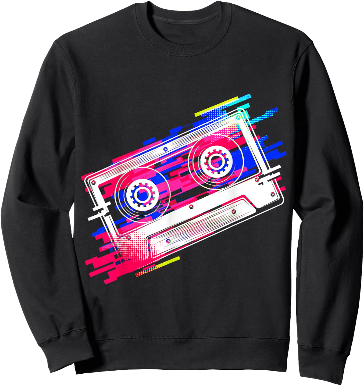 Vintage Retro Music Cassette Tapes Mixtape 80s and 90s Sweatshirt - Sweatshirt | Black