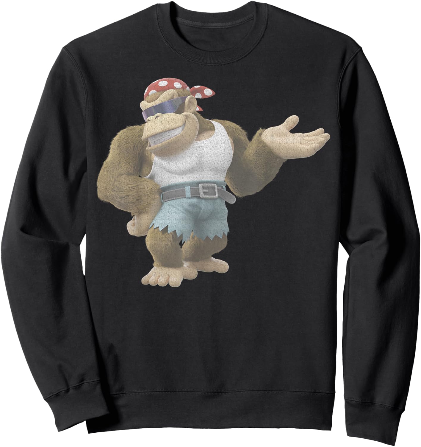 Nintendo Donkey Kong Country Funky Kong Simple Sweatshirt - Sweatshirt | Black