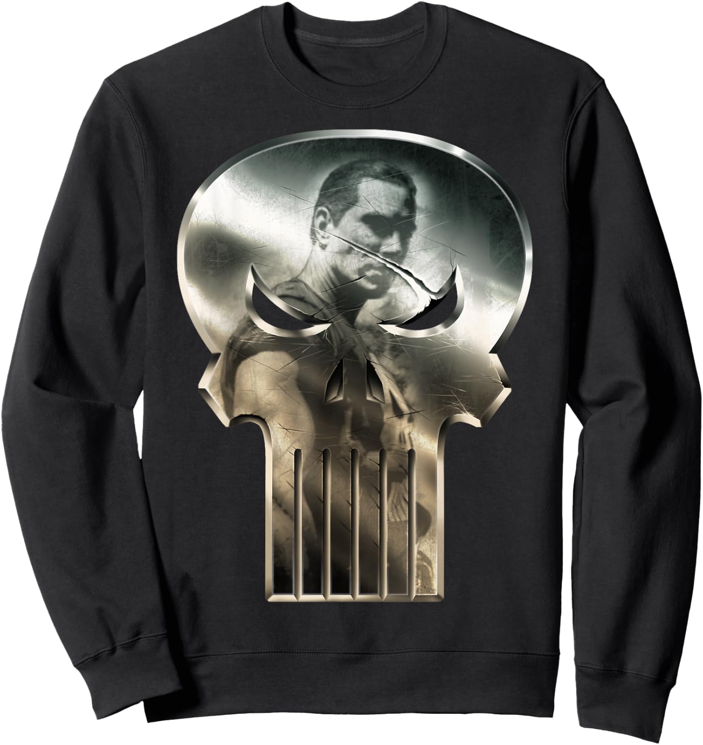 Marvel The Punisher Reflection of Anguish Graphic Sweatshirt - Sweatshirt | Black