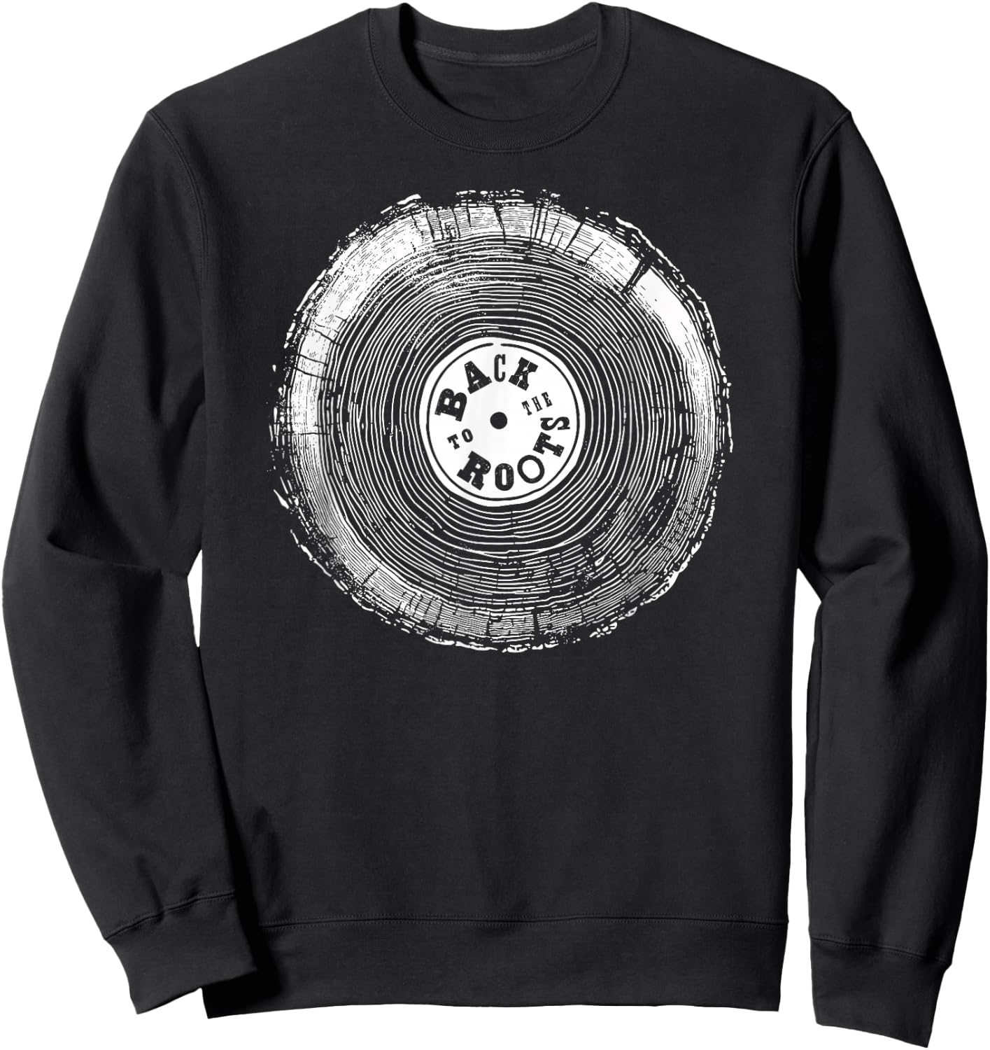 Vinyl Record Fans Lovers Collectors Back to the Roots Outfit Sweatshirt - Sweatshirt | Black