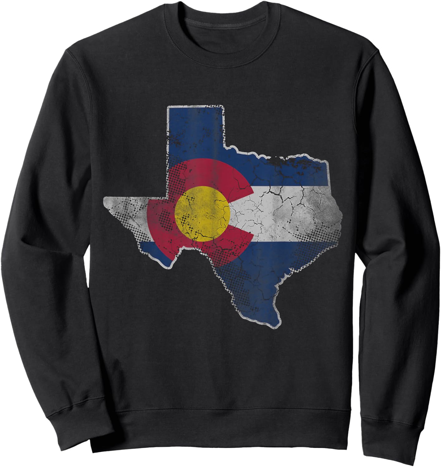Texas Colorado Flag Family Men Women Kids Sweatshirt - Sweatshirt | Black