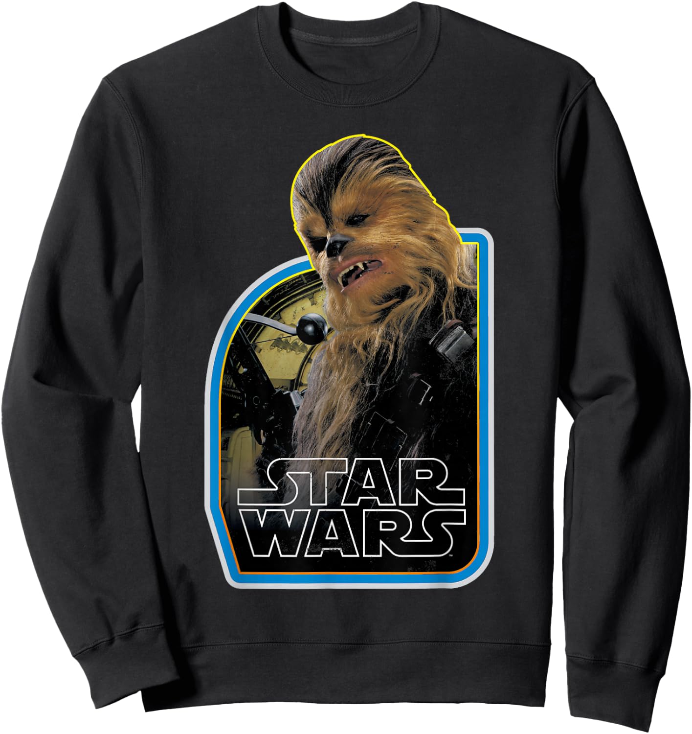 Star Wars Chewbacca Episode 7 Bowcaster Graphic Sweatshirt - Sweatshirt | Black