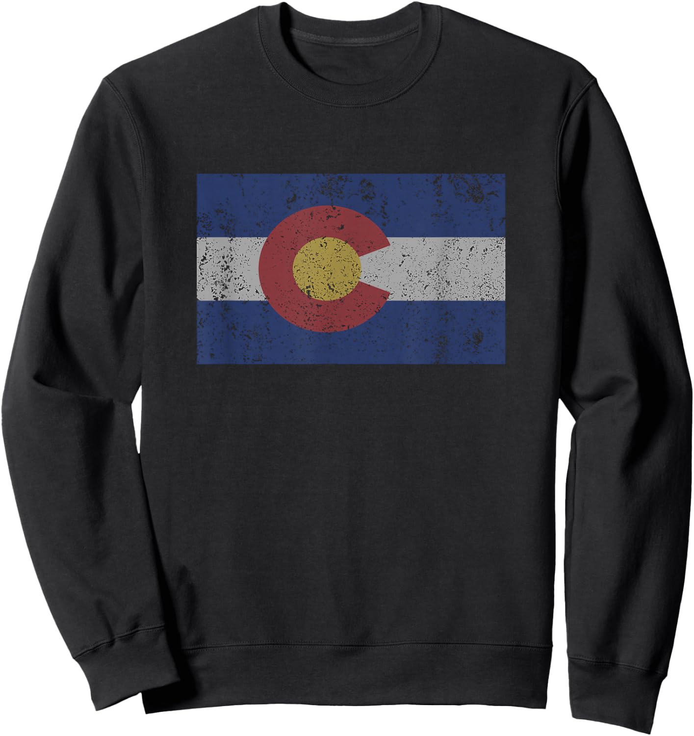 Colorado State Flag Denver Rocky Mountain Coloradan Sweatshirt - Sweatshirt | Black