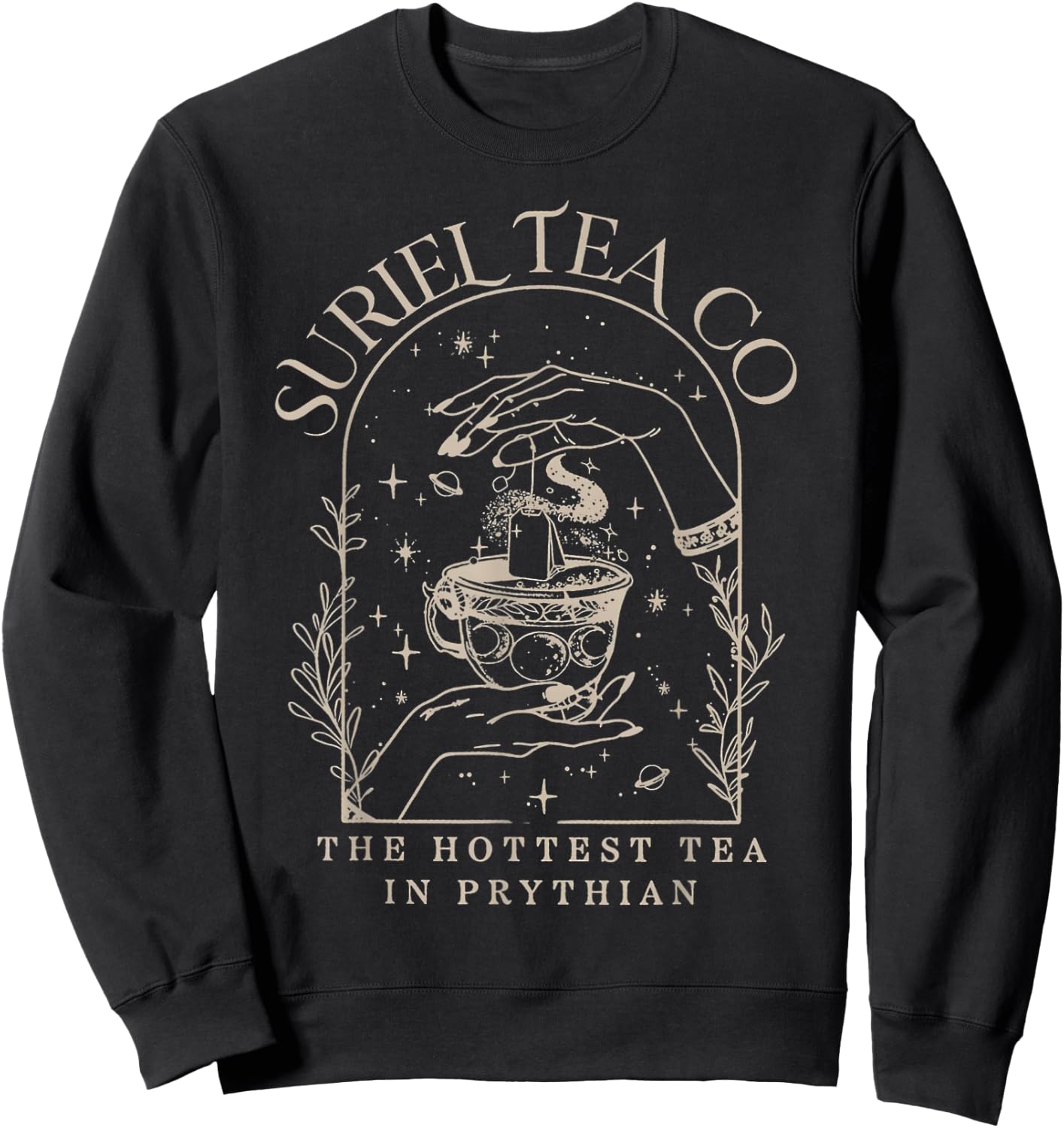 Suriel Tea Co Company The Hottest Tea in Prythian. Sweatshirt - Sweatshirt | Black
