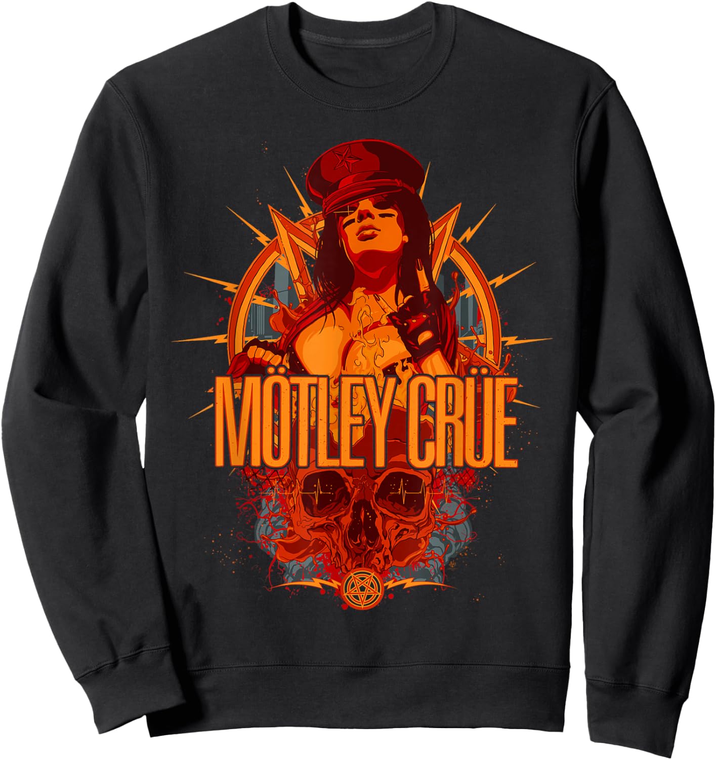 Mötley Crüe MC Girl Sweatshirt - Sweatshirt | Black