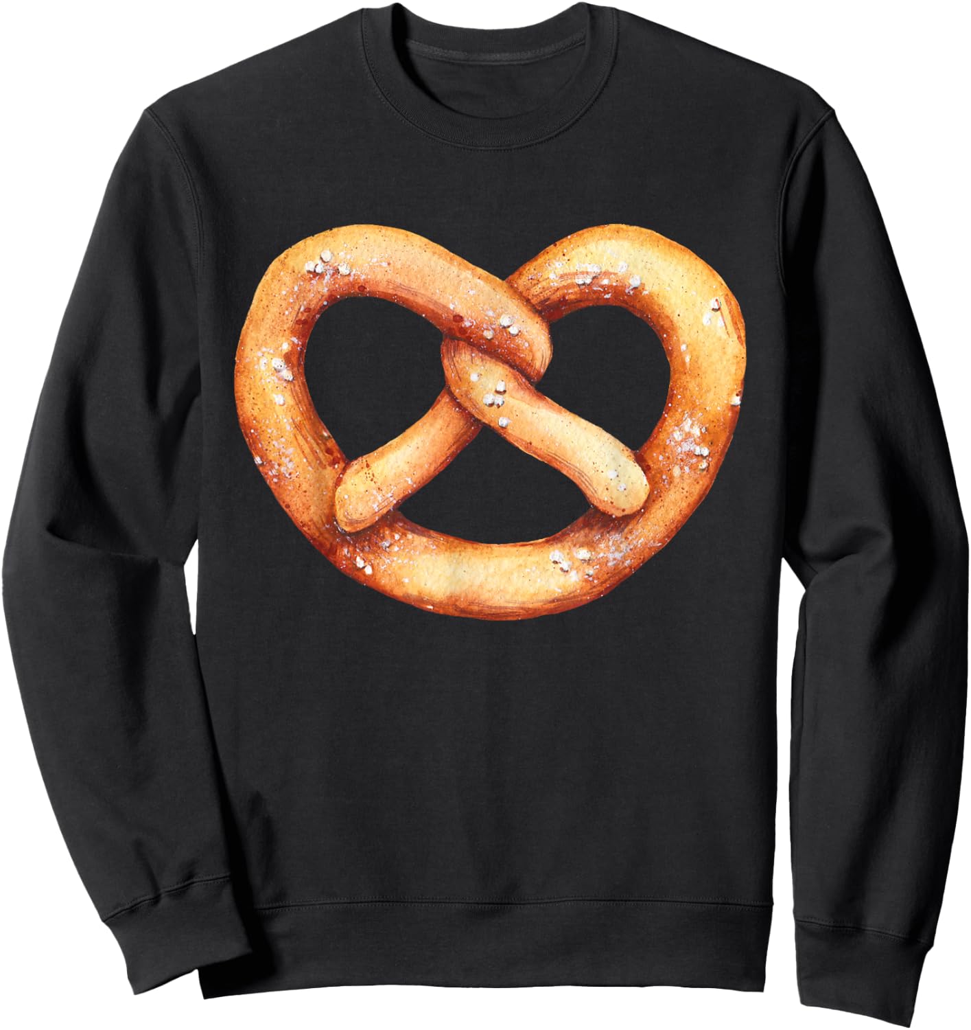 Pretzel Day Shirt Women Funny Vintage Sweatshirt - Sweatshirt | Black