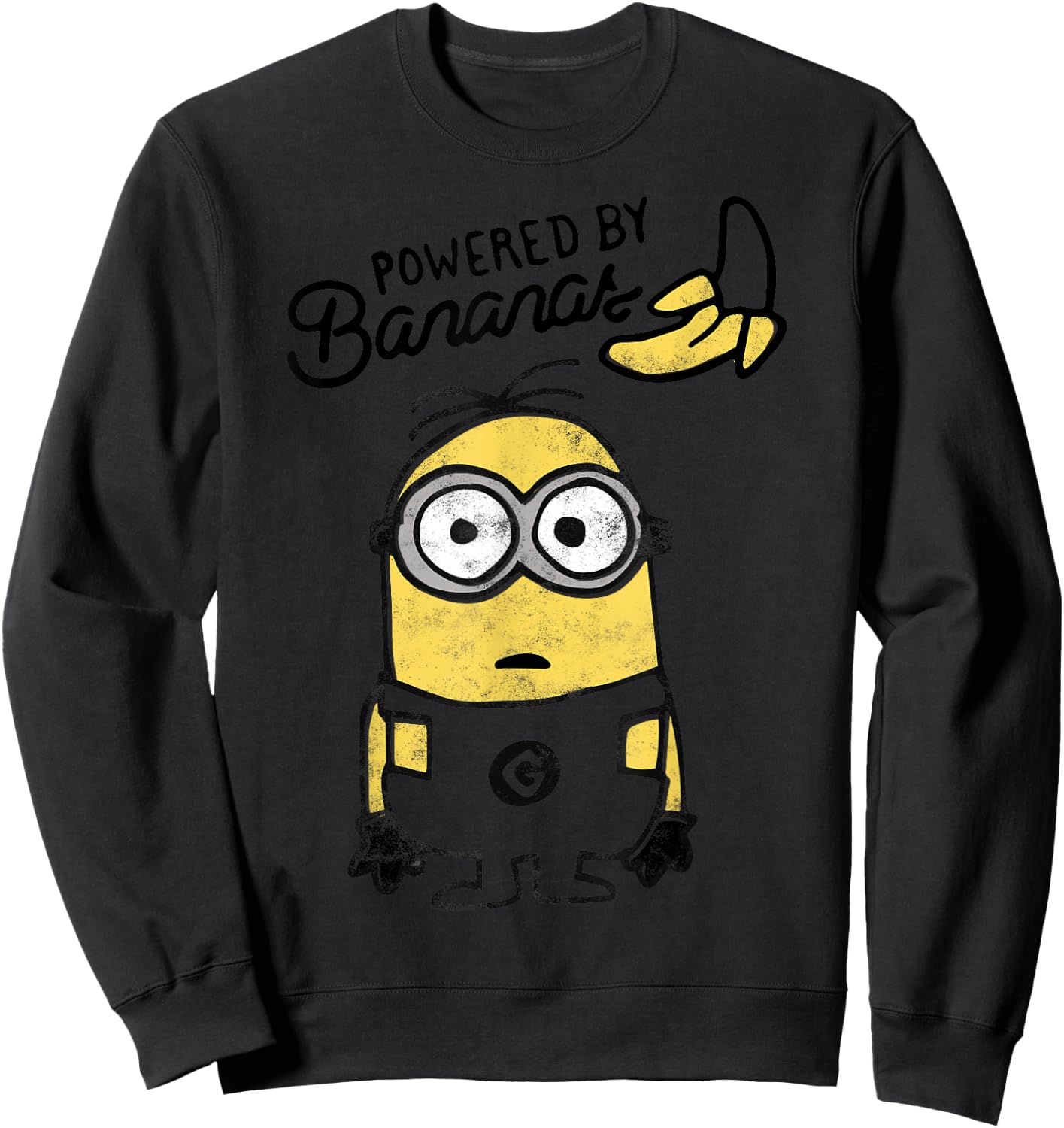 Despicable Me Minions Powered by Bananas Graphic Sweatshirt - Sweatshirt | Black