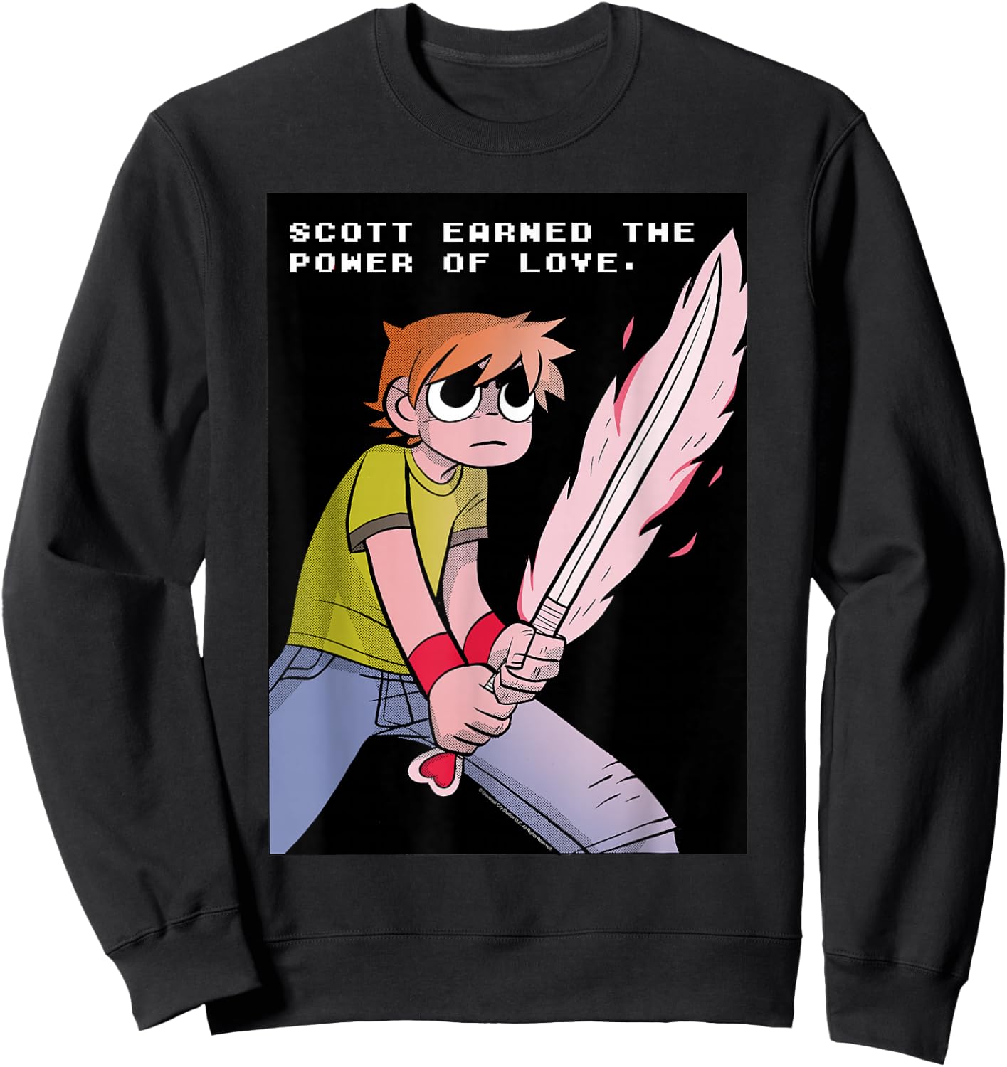 Scott Pilgrim Vs. The World Earned The Power of Love Sweatshirt - Sweatshirt | Black