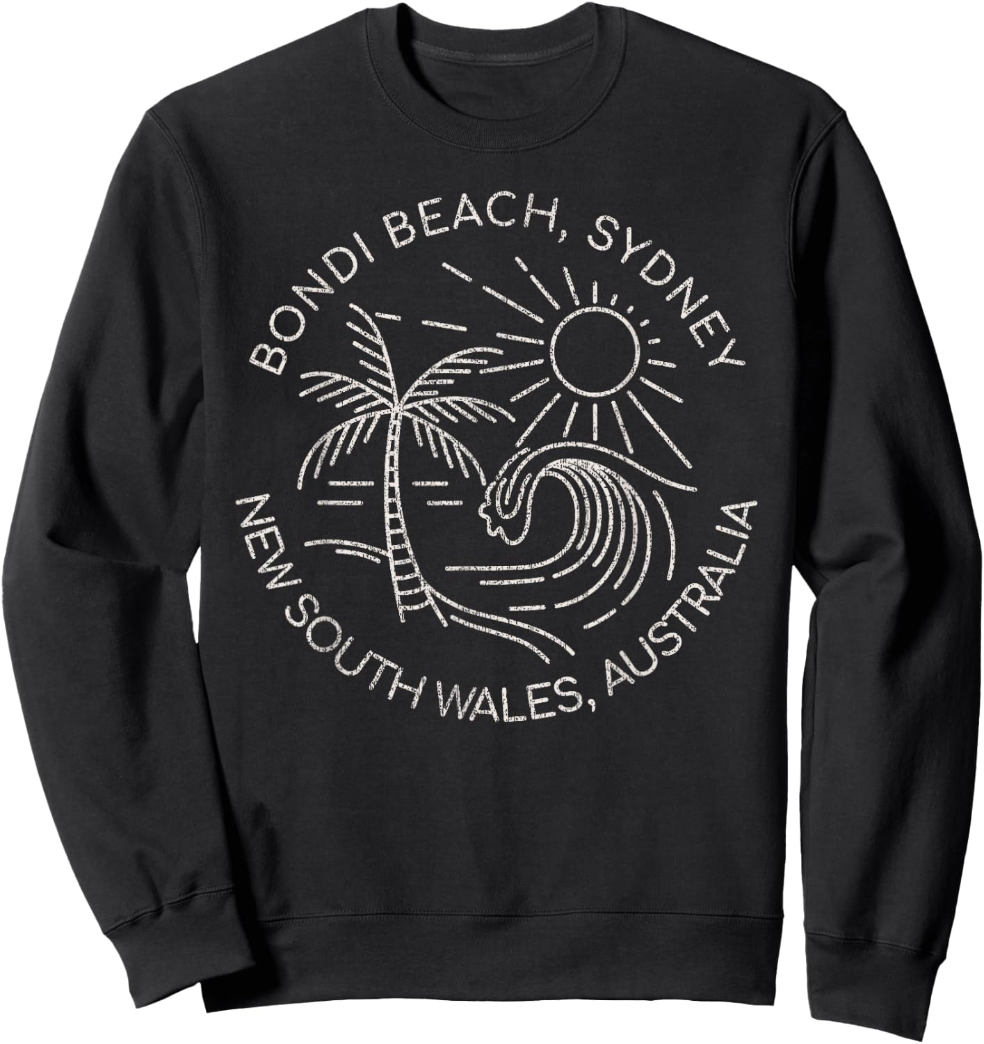 Bondi Beach Sydney New South Wales Australia Sweatshirt - Sweatshirt | Black
