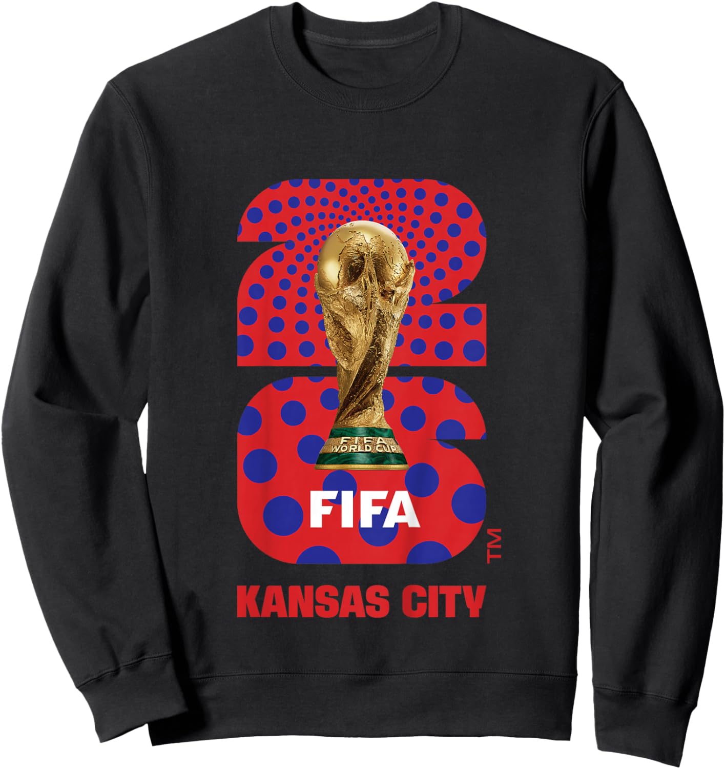 Kids FIFA World CUP26 Kansas City Trophy Color Sweatshirt - Sweatshirt | Black