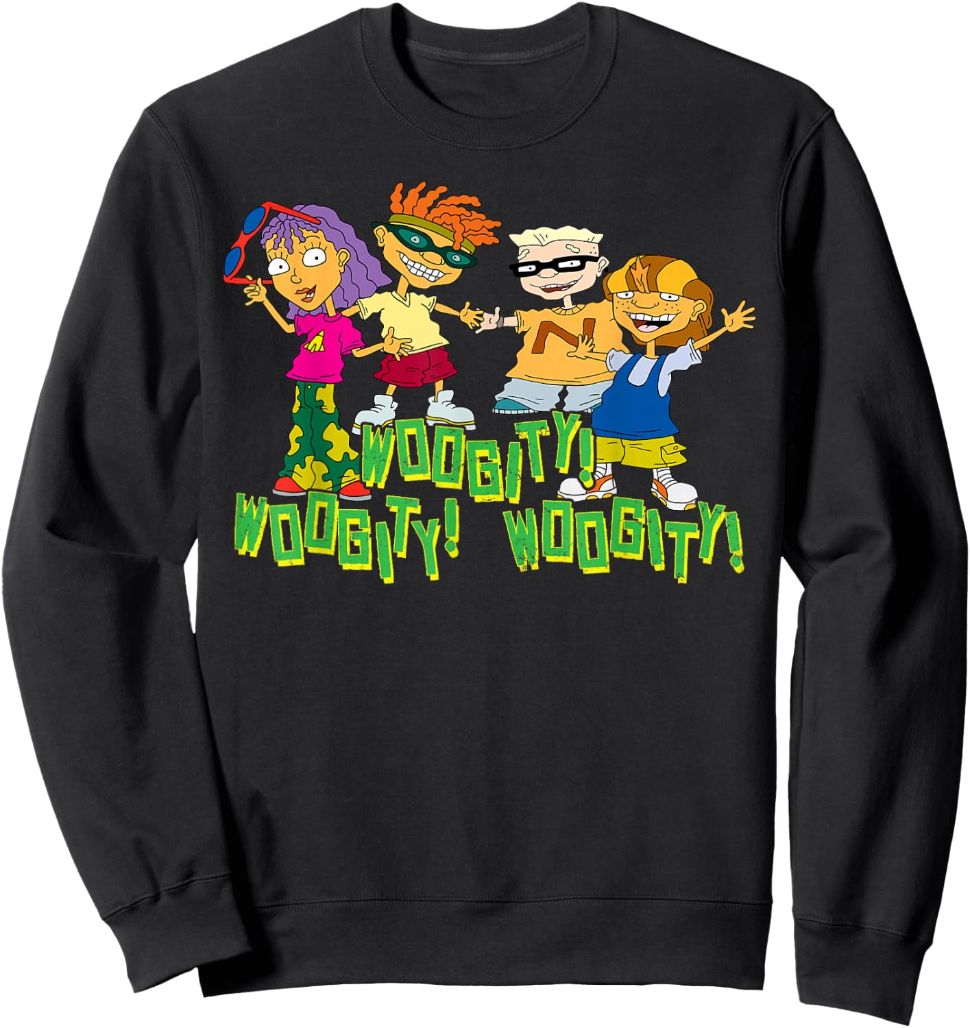 Nickelodeon Rocket Power Character Group Woogity Sweatshirt - Sweatshirt | Black