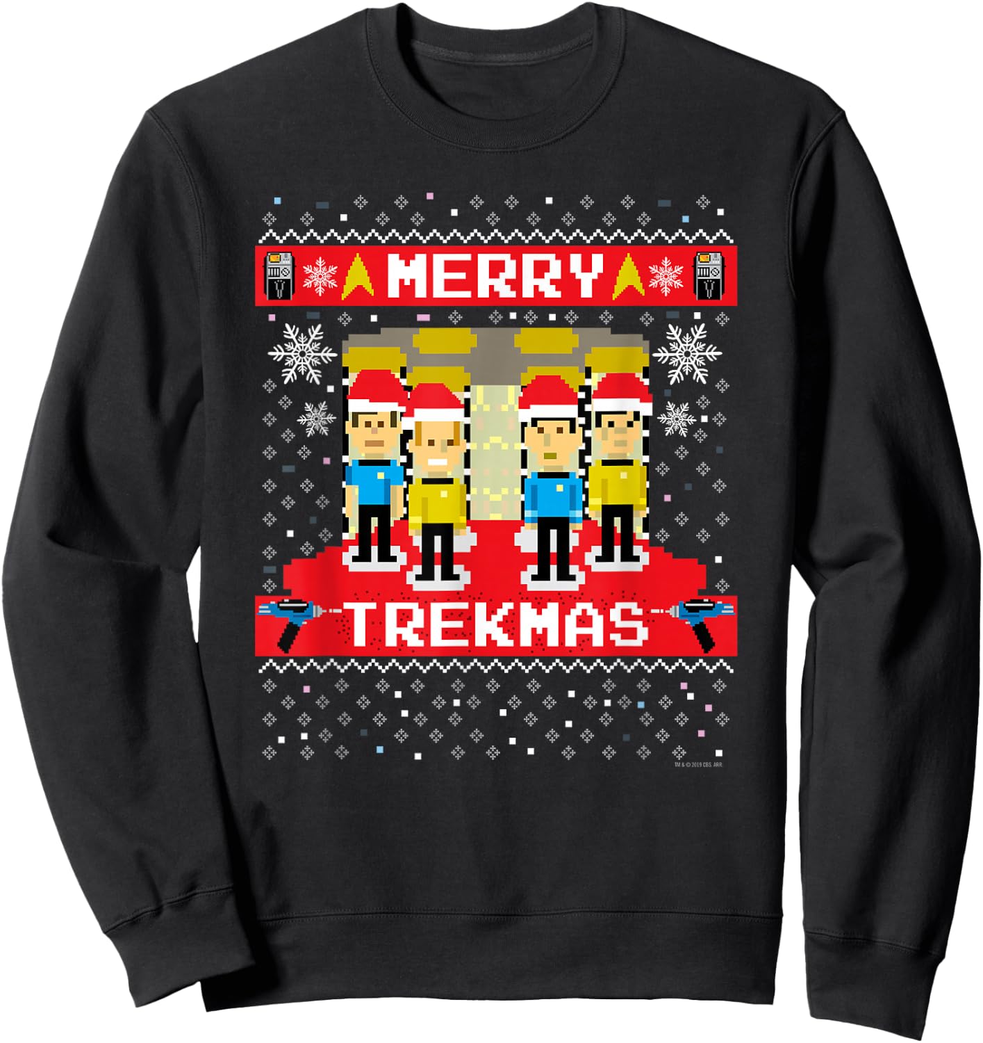 Star Trek: The Original Series Merry Trekmas Sweatshirt - Sweatshirt | Black