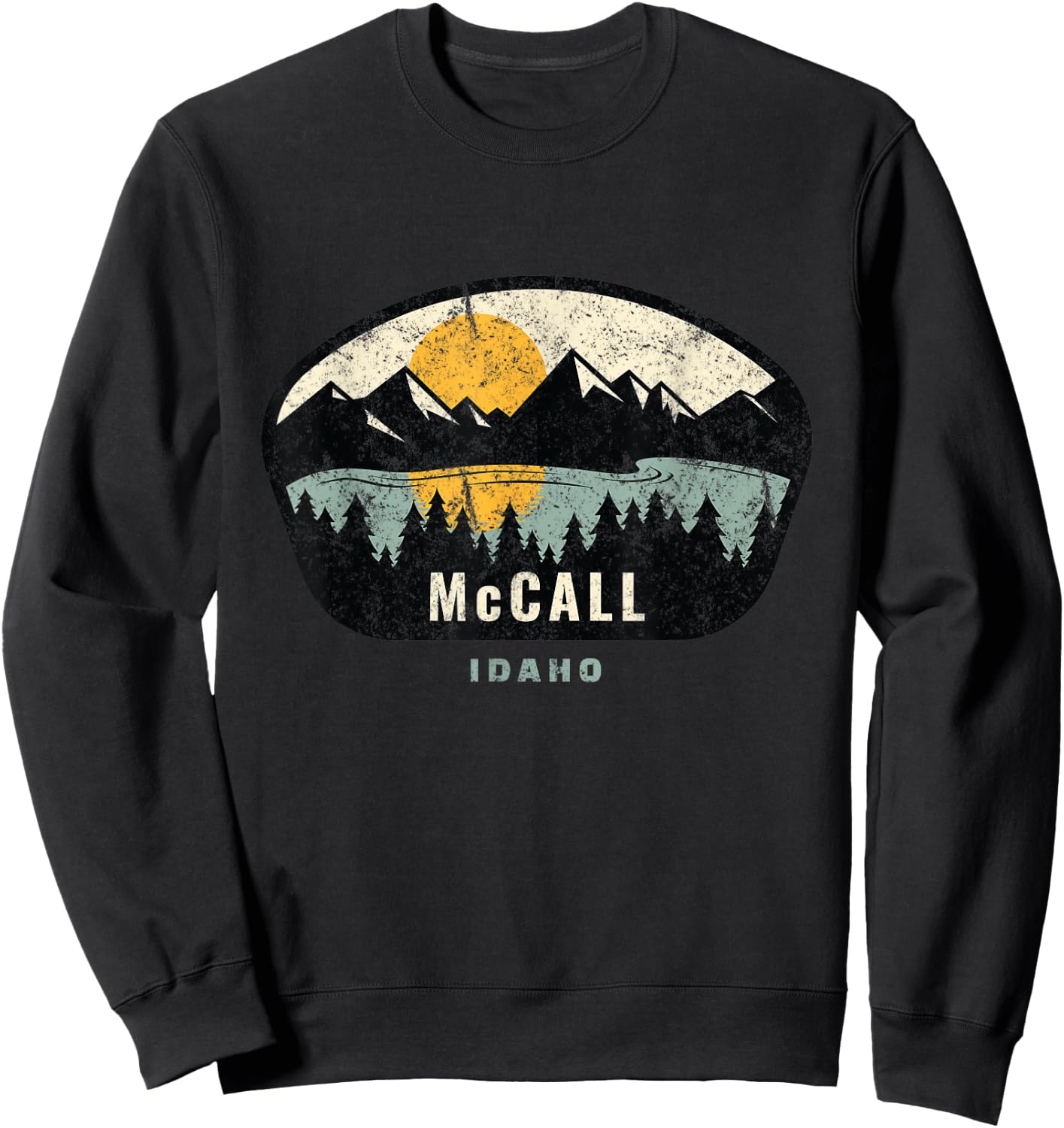 McCall Idaho,ID Vacation Souvenir Sweatshirt - Sweatshirt | Black