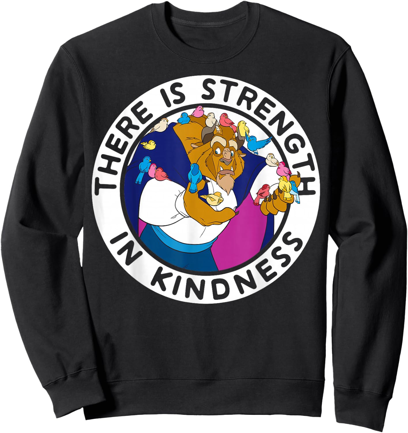 Disney Beauty And The Beast Strength In Kindness Sweatshirt - Sweatshirt | Black