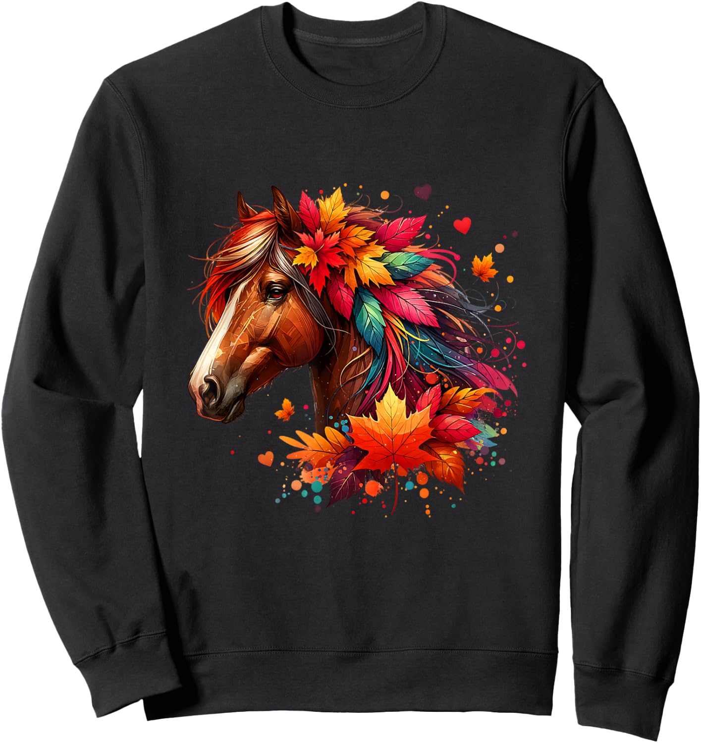 Horse Girl Teens Women Horses Lover Riding Horse Sweatshirt - Sweatshirt | Black