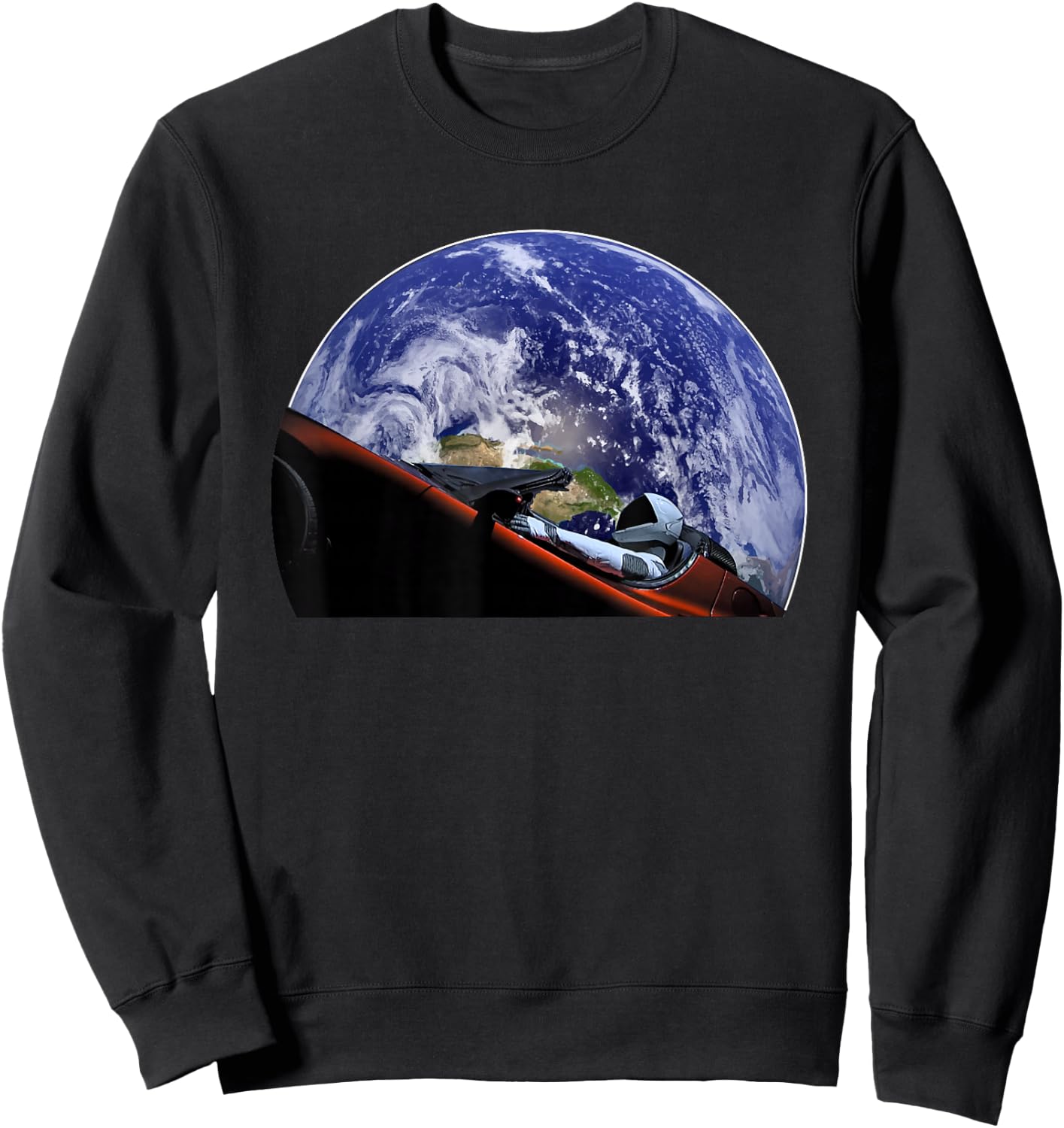 Starman Space and Mars Exploration T Shirt Sweatshirt - Sweatshirt | Black