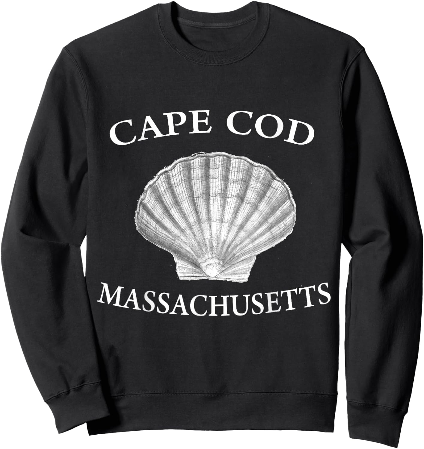 Cape Cod Seashell T Shirt Sweatshirt - Sweatshirt | Black