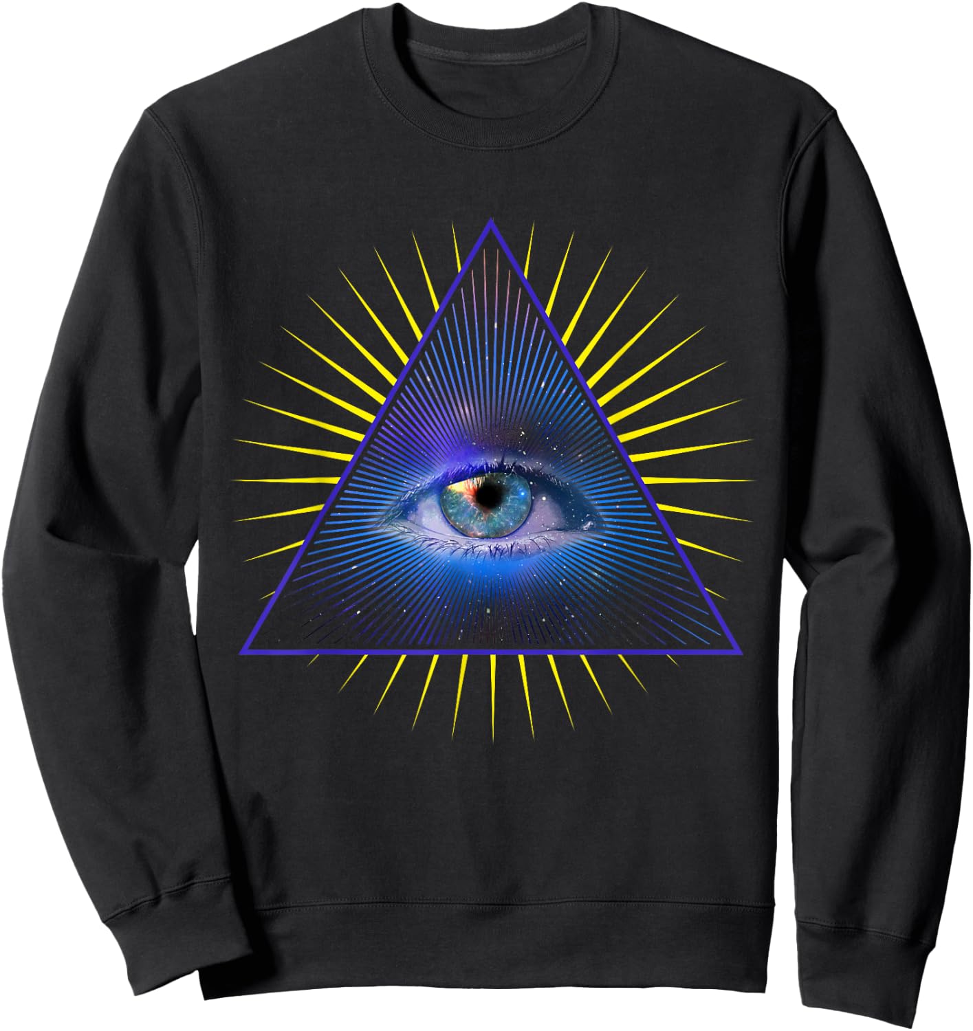 All Seeing Eye Shirt Psychic Meditation Illuminati T Shirt Sweatshirt - Sweatshirt | Black