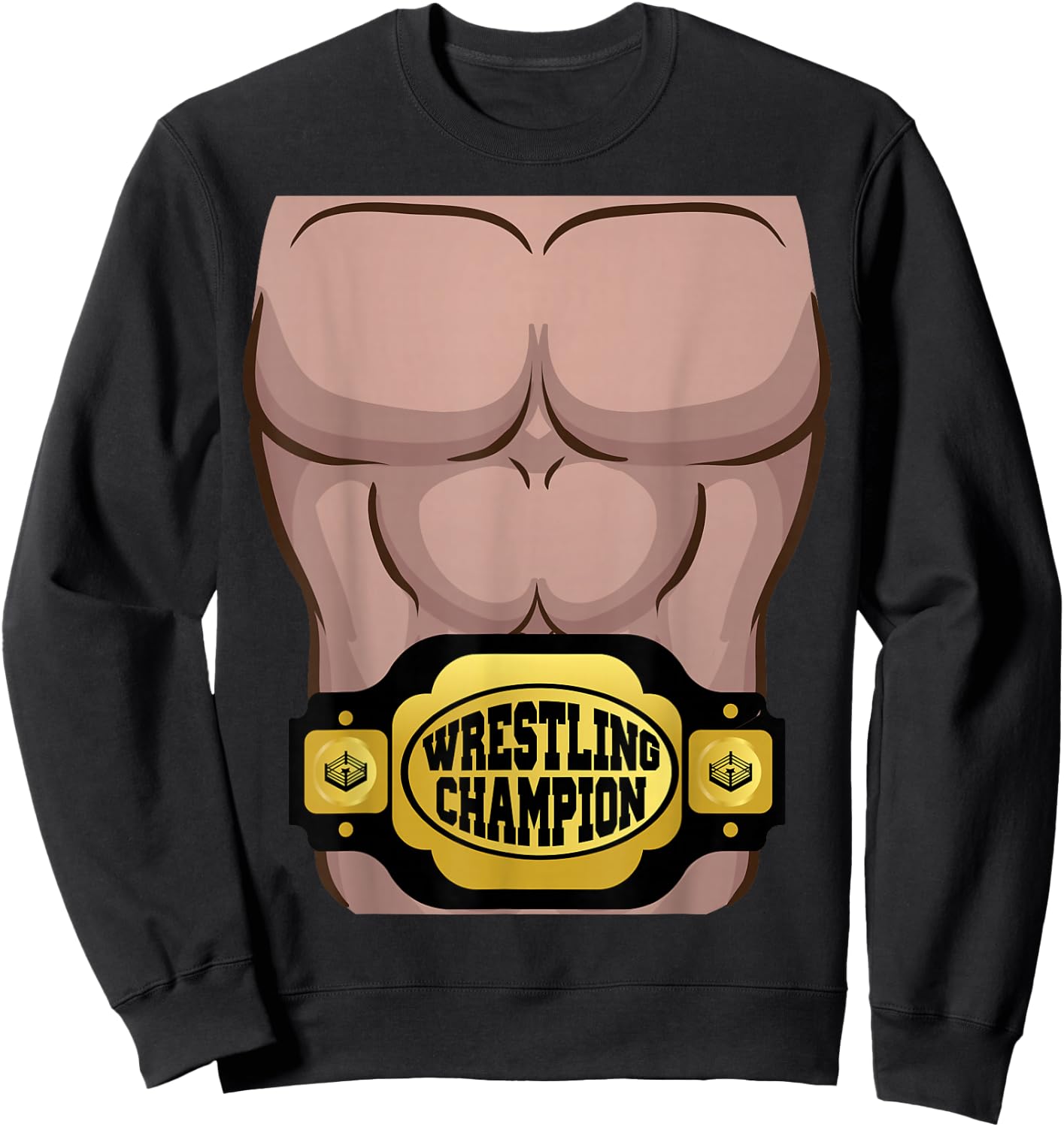 Champion Belt Wrestler Costume Halloween Shirt Kids Adult Sweatshirt - Sweatshirt | Black