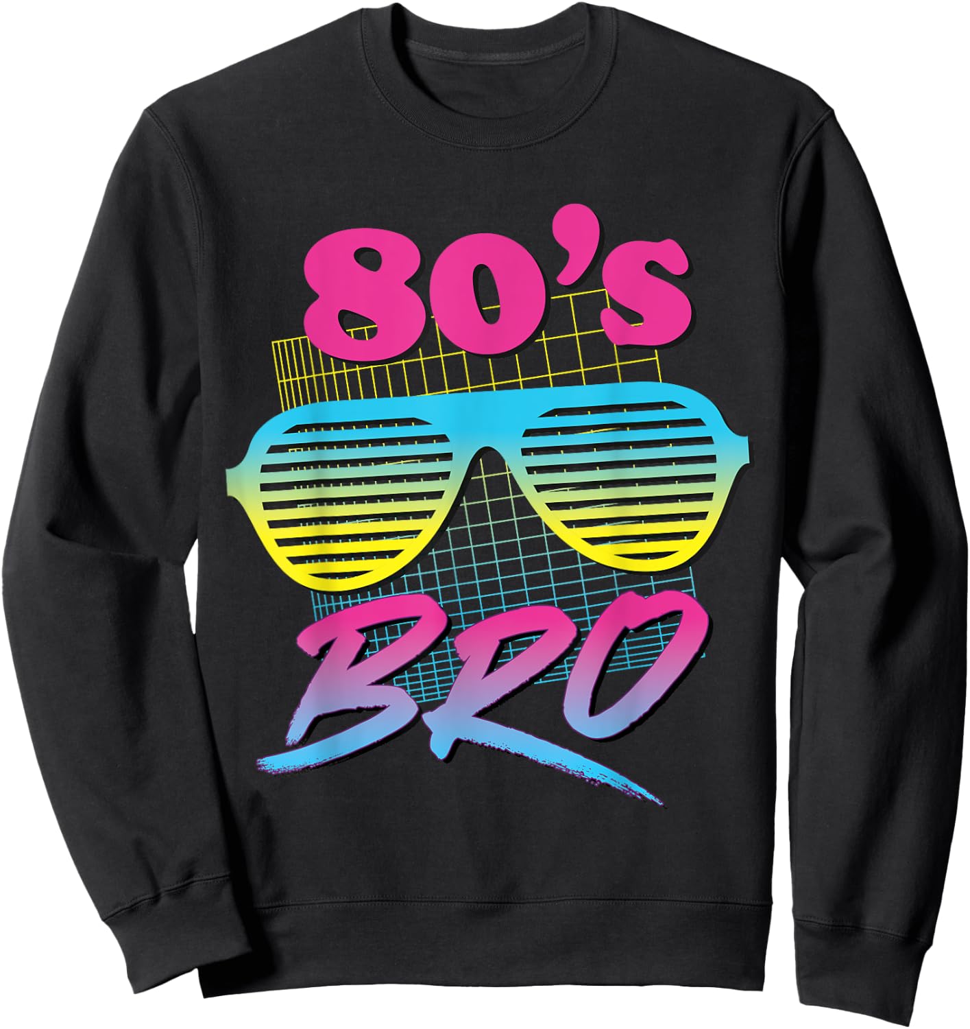 This is My 80s Bro Costume Party Sweatshirt - Sweatshirt | Black