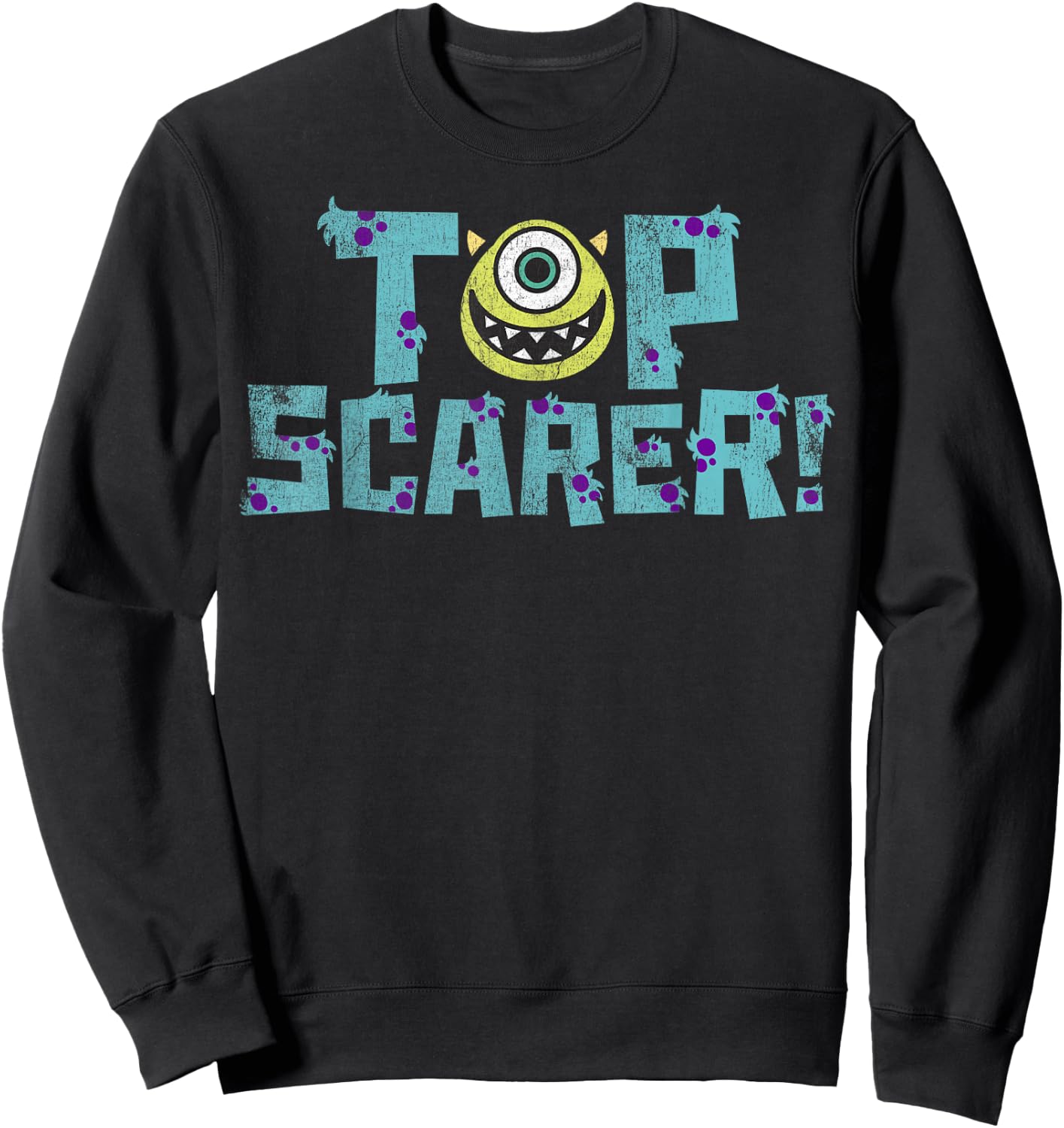 Disney Pixar Monsters Inc. Mike Wazowski Top Scarer Sweatshirt - Sweatshirt | Black