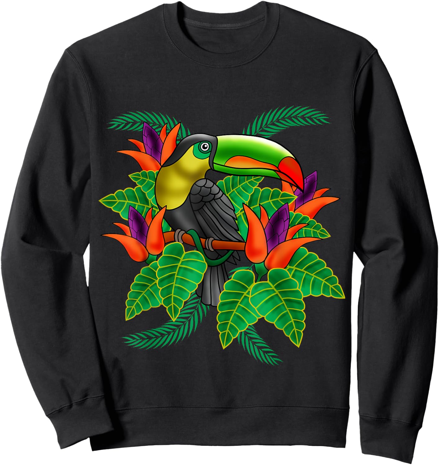 Toucan Tucan Funny Tropical Bird Cool Animal Gift Sweatshirt - Sweatshirt | Black