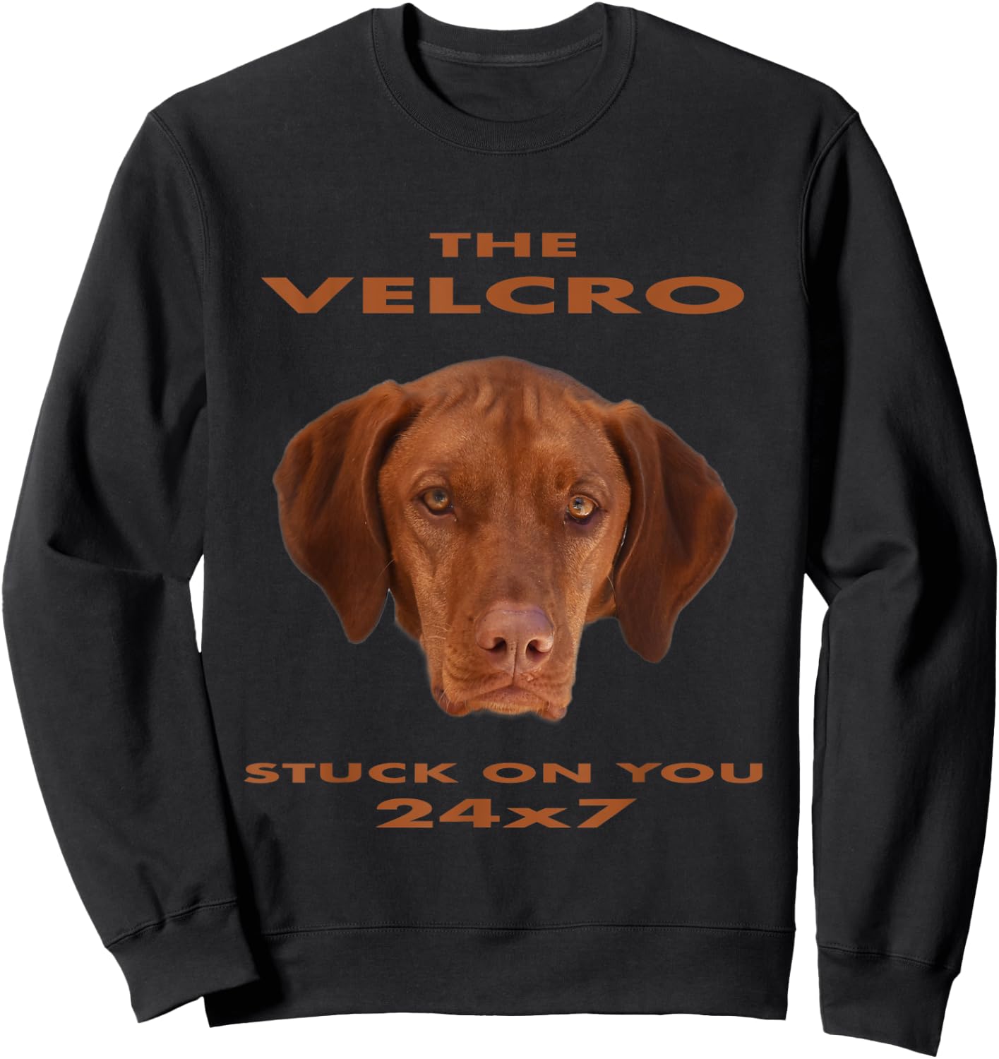 Vizsla Velcro Sweatshirt - Sweatshirt | Black