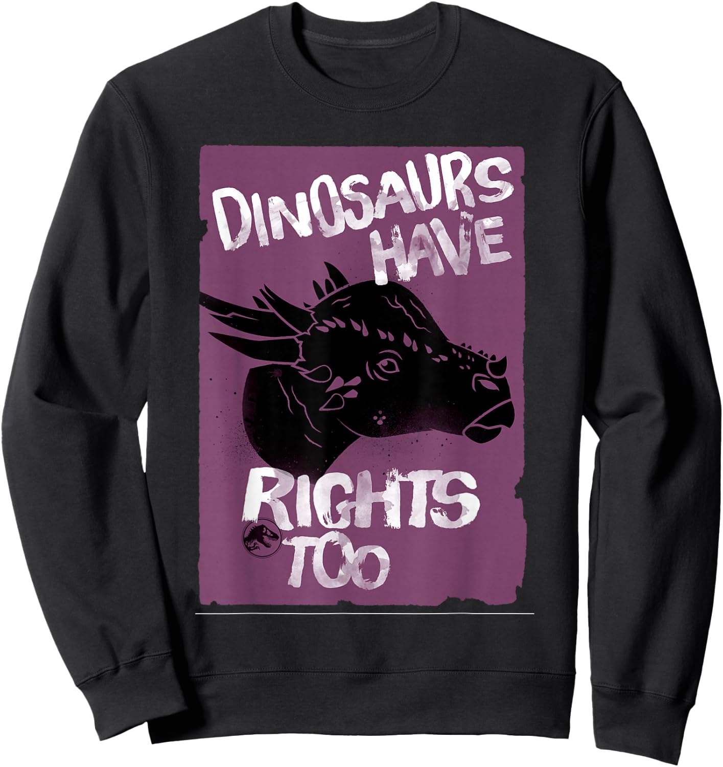 Jurassic World Fallen Kingdom: Dinos Have Rights Too Sweatshirt - Sweatshirt | Black