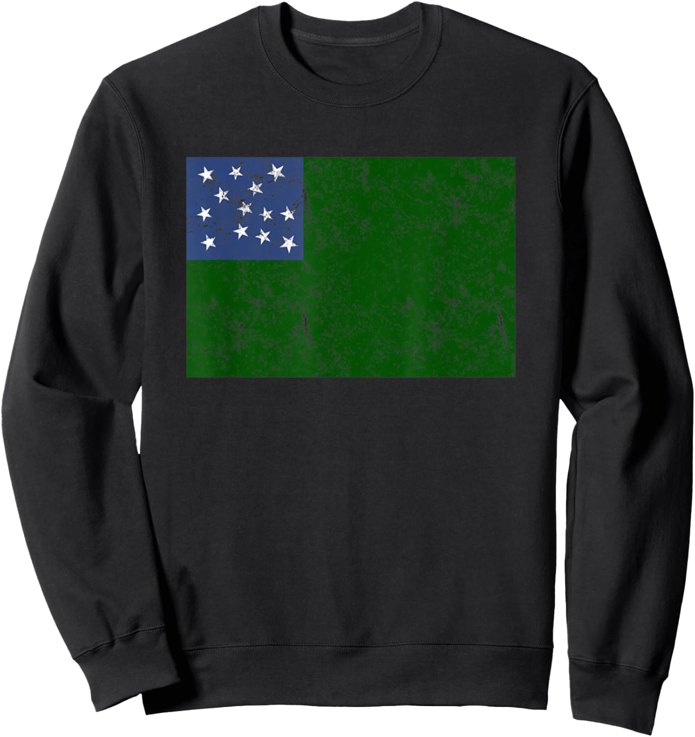 Green Mountain Boys Vermont Republic Flag USA Sweatshirt - Sweatshirt | Black