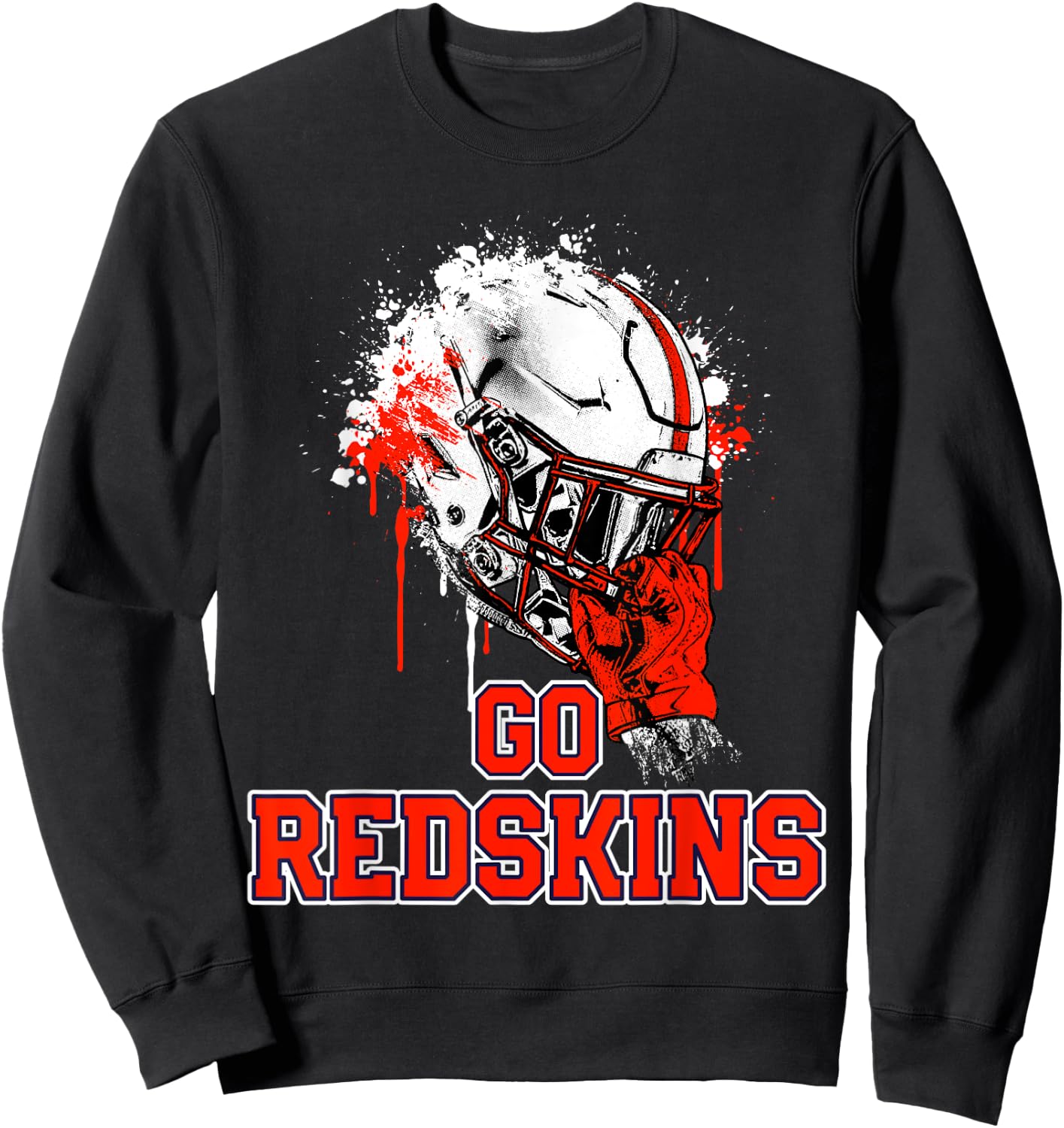 Oneonta Redskins Rising Helmet GO! Sweatshirt - Sweatshirt | Black