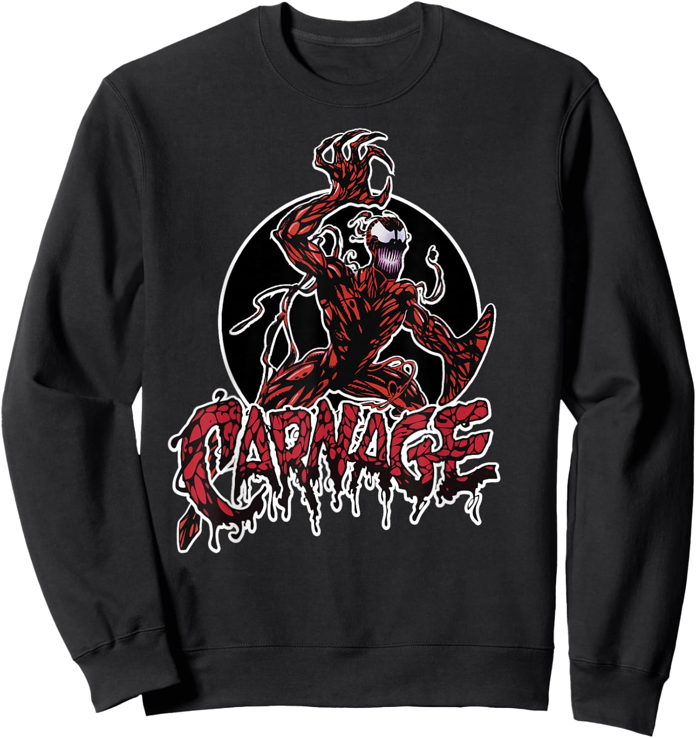 Marvel Carnage Portrait Logo Sweatshirt - Sweatshirt | Black