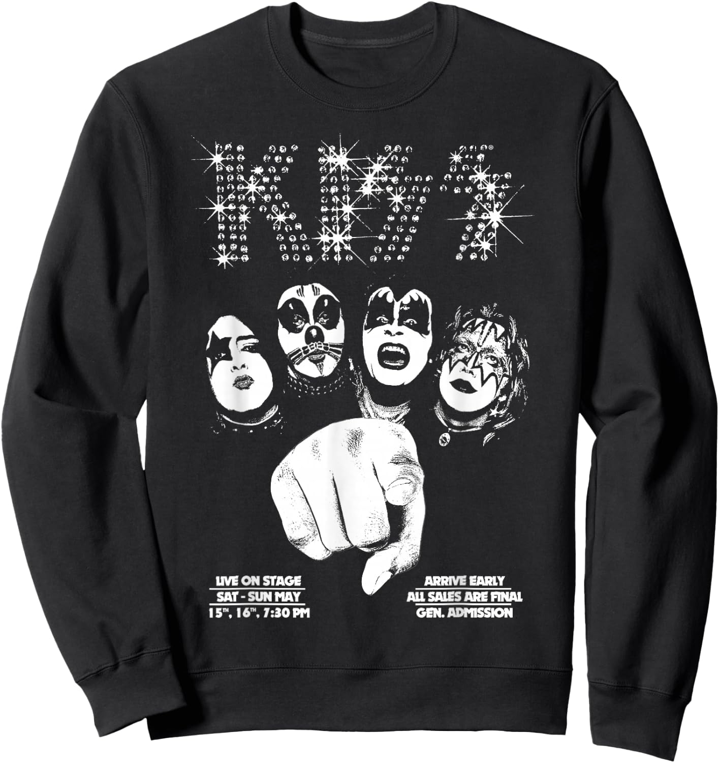 KISS - We Want You Sweatshirt - Sweatshirt | Black