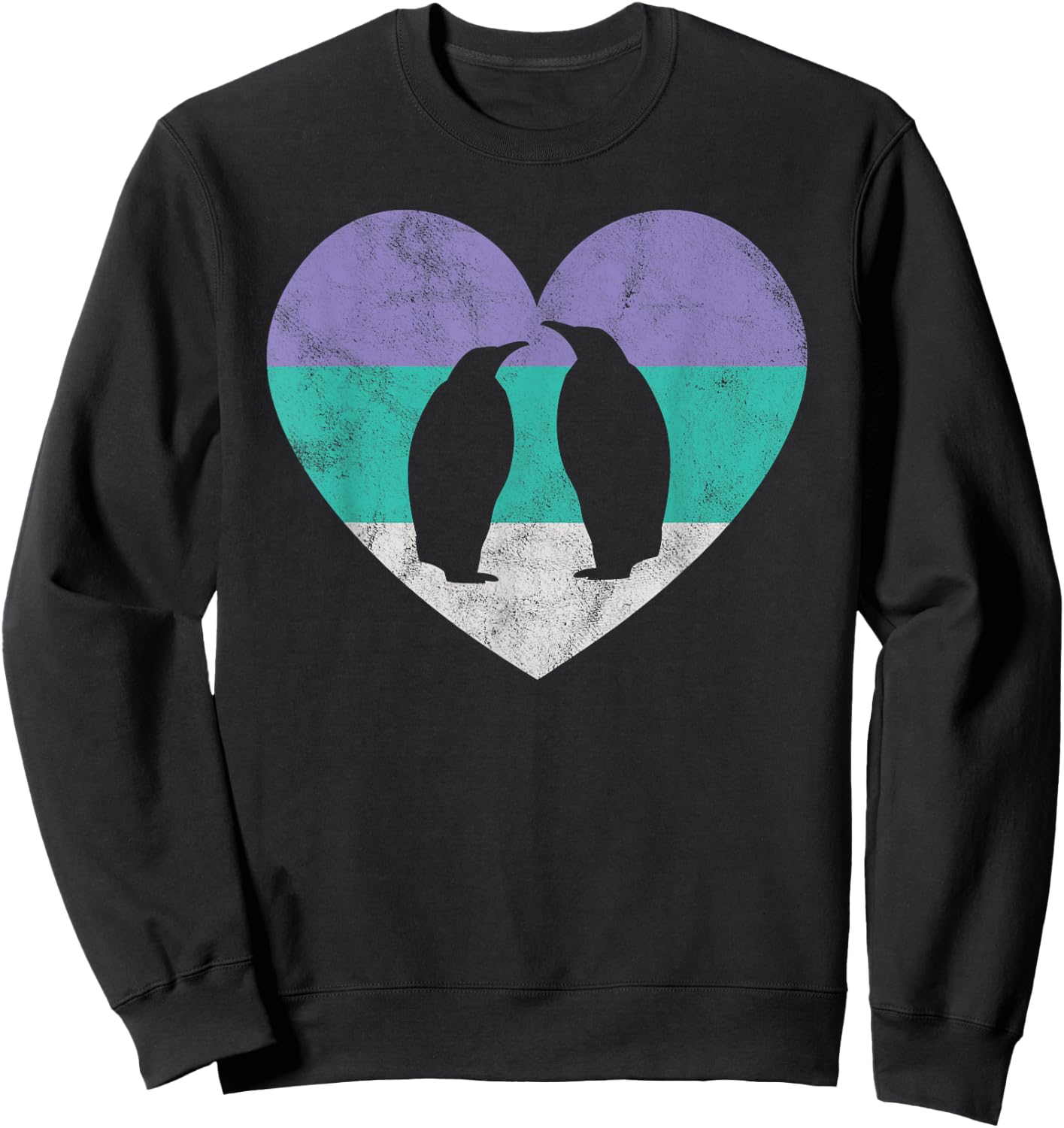Cute Couples Gift Shirt & Girls | Penguins Sweatshirt - Sweatshirt | Black