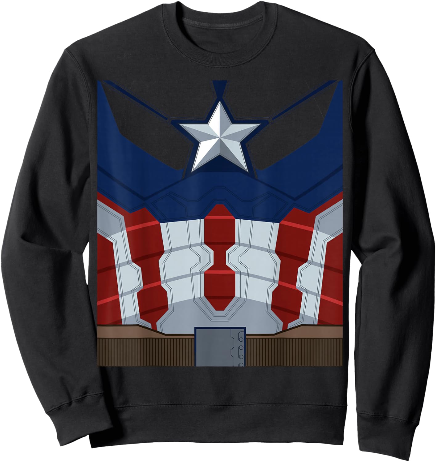 Marvel Captain America Costume Sweatshirt - Sweatshirt | Black