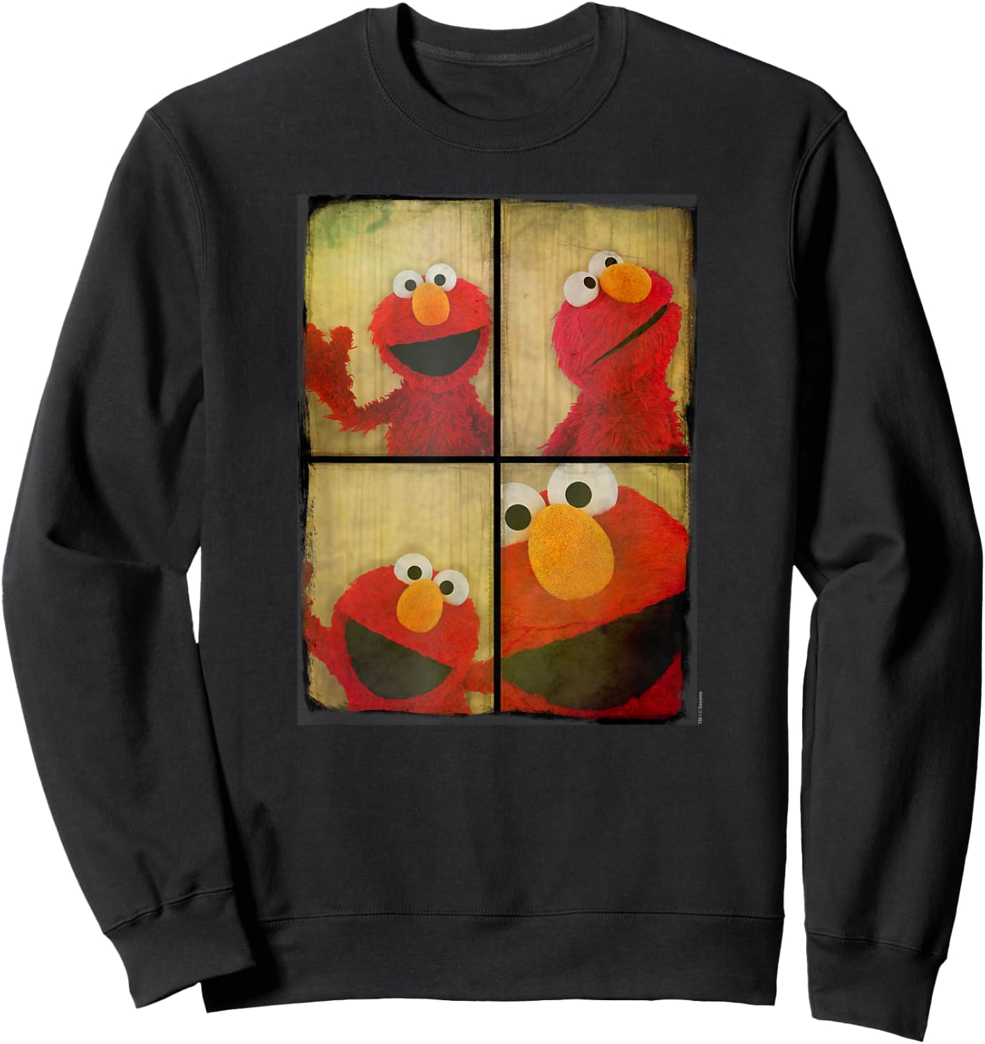 Sesame Street Photo Booth Elmo Sweatshirt - Sweatshirt | Black