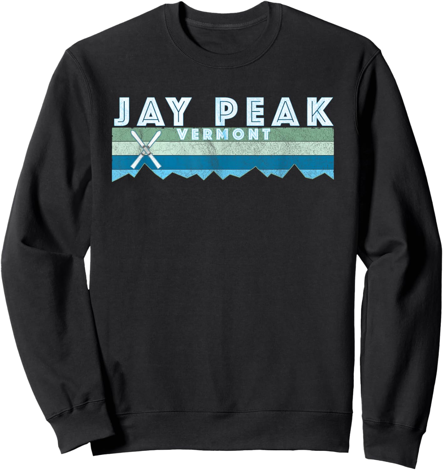 Jay Peak Vermont Ski T Shirt/Retro Vintage Jay Peak Shirt Sweatshirt - Sweatshirt | Black
