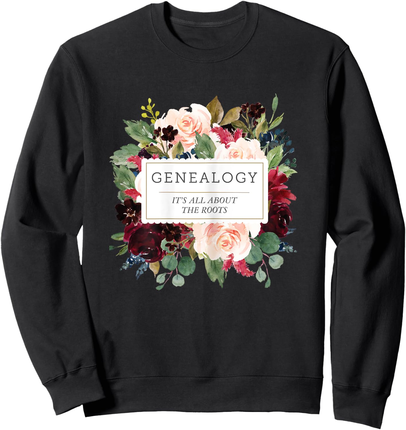 Genealogy Gift Genealogist Gift Ladies Family Research Sweatshirt - Sweatshirt | Black