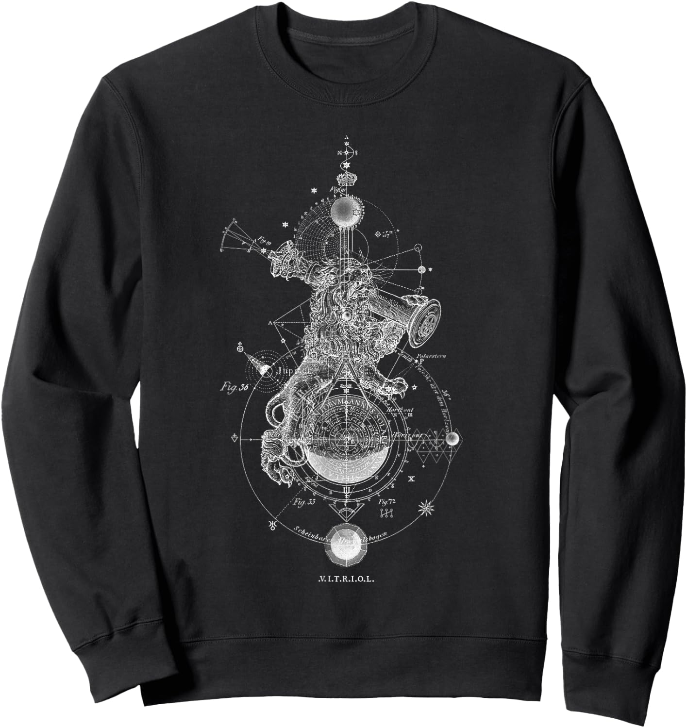 Vitriol - Sol in Leo - Occult Sacred Geometry Sweatshirt - Sweatshirt | Black