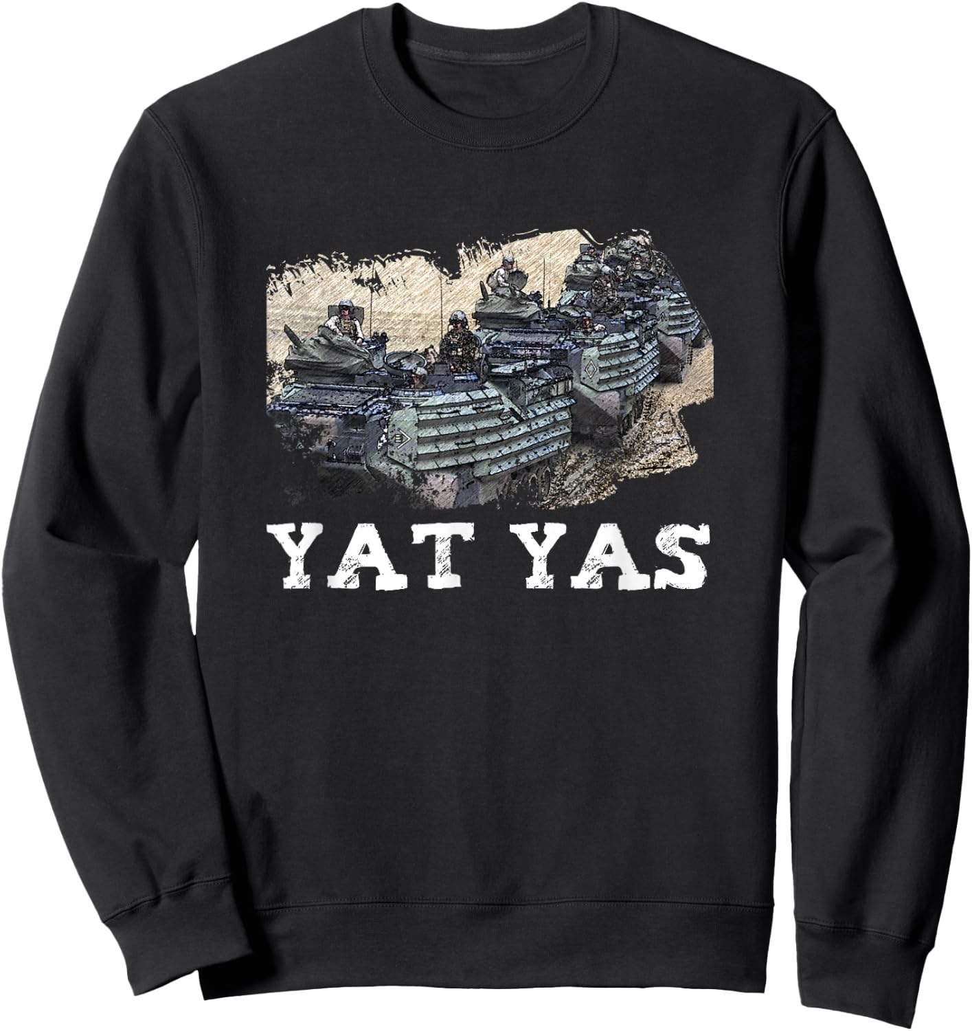 YAT YAS Shirt AAV Crewman Sweatshirt - Sweatshirt | Black