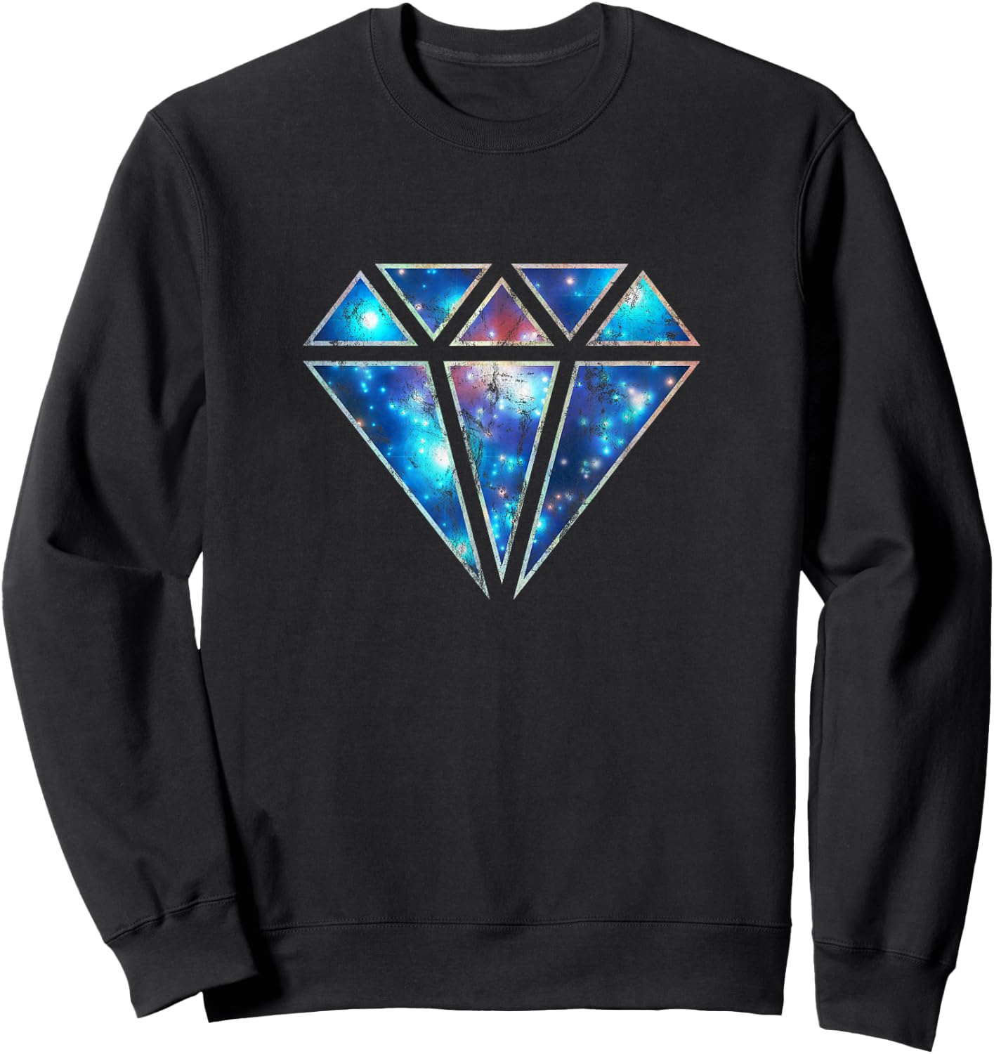 Diamond Galaxy Universe Infinity Love Infinity Symbol Sweatshirt - Sweatshirt | Black