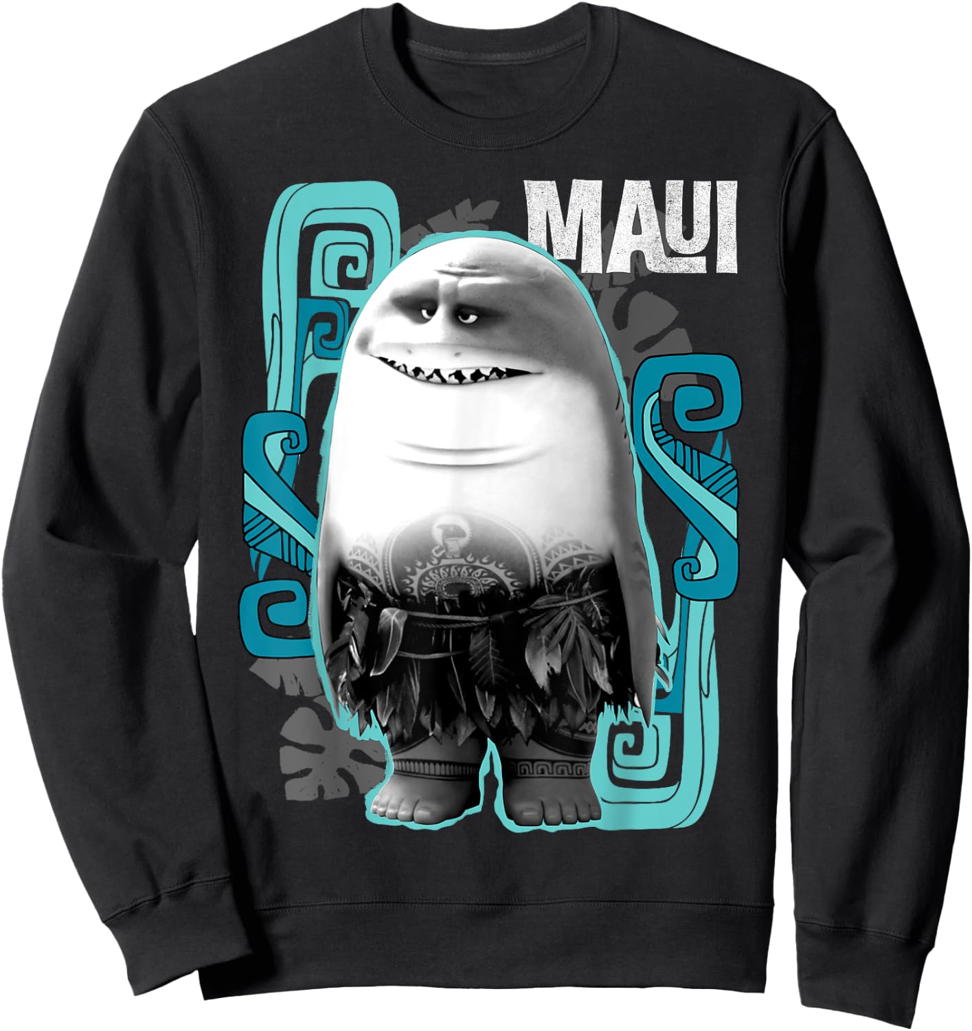 Disney Moana Maui Half Shark Sweatshirt - Sweatshirt | Black