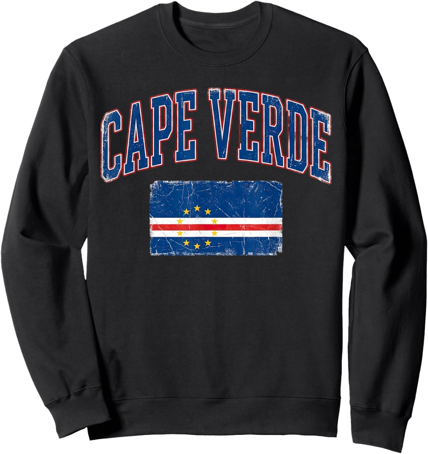 Cape Verde Souvenir Cape Verdean Travel Graphic Sweatshirt - Sweatshirt | Black