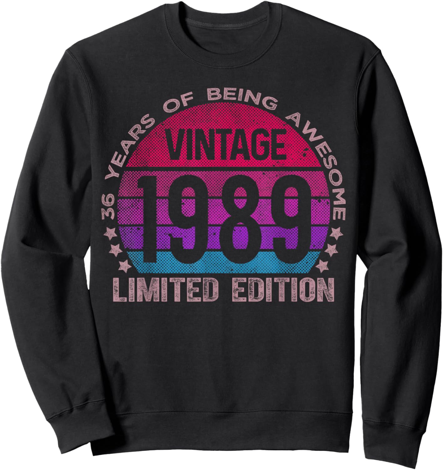 36 Year Old Gifts Limited Edition 36th Birthday Women Sweatshirt - Sweatshirt | Black