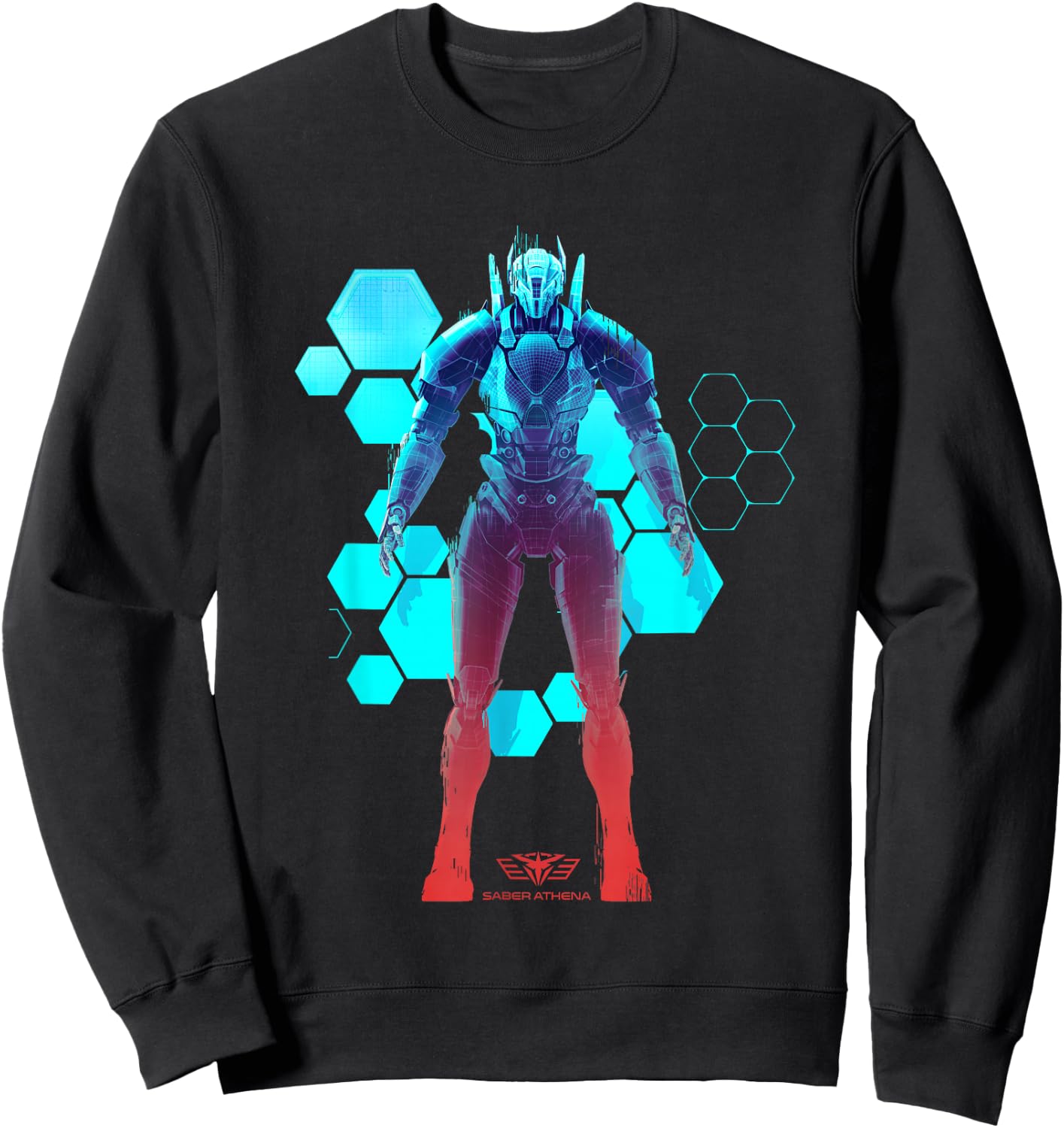Saber Athena Blueprint Sweatshirt - Sweatshirt | Black